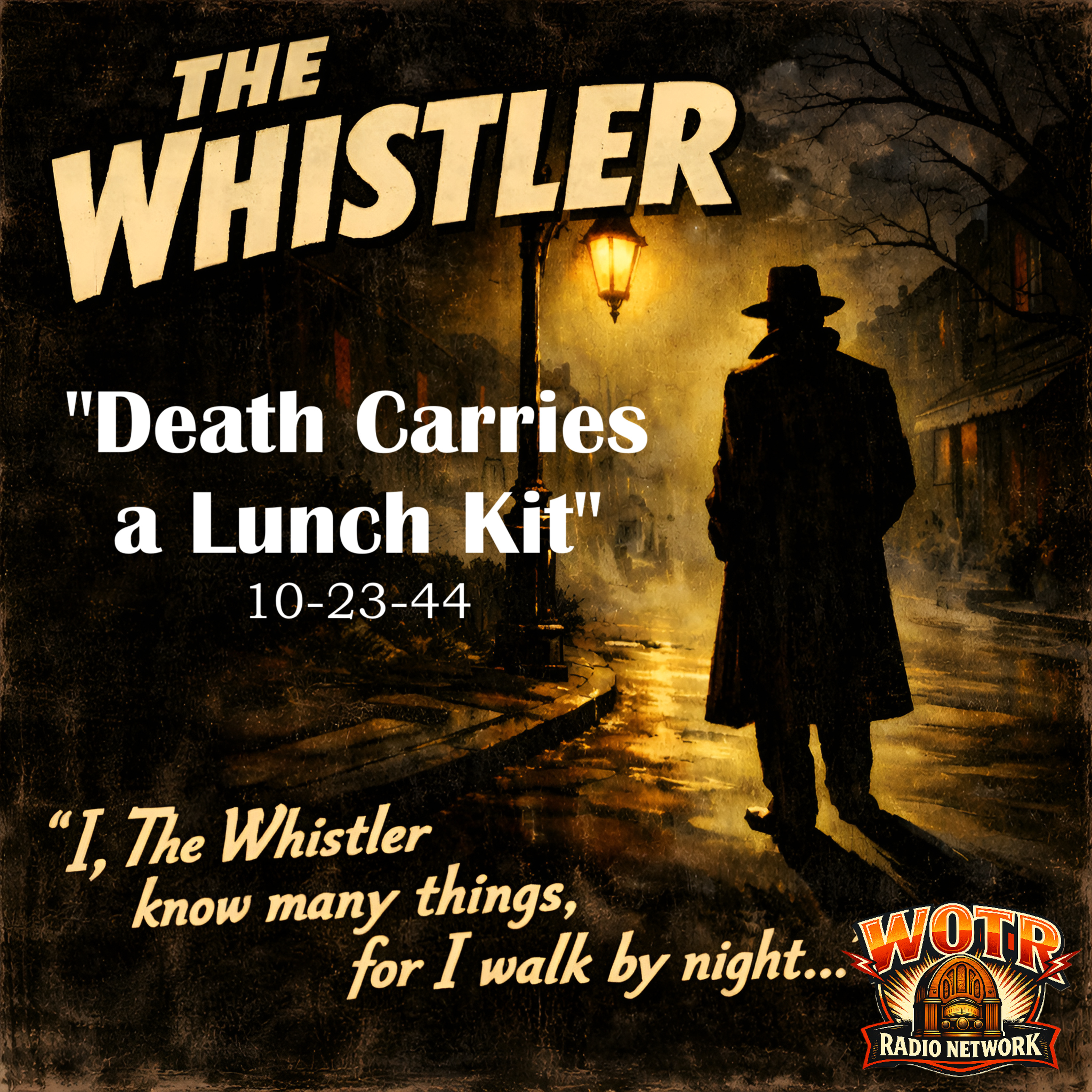 Death Carries a Lunch Kit (1944) - The Whistler: Old Time Radio Mystery episode artwork