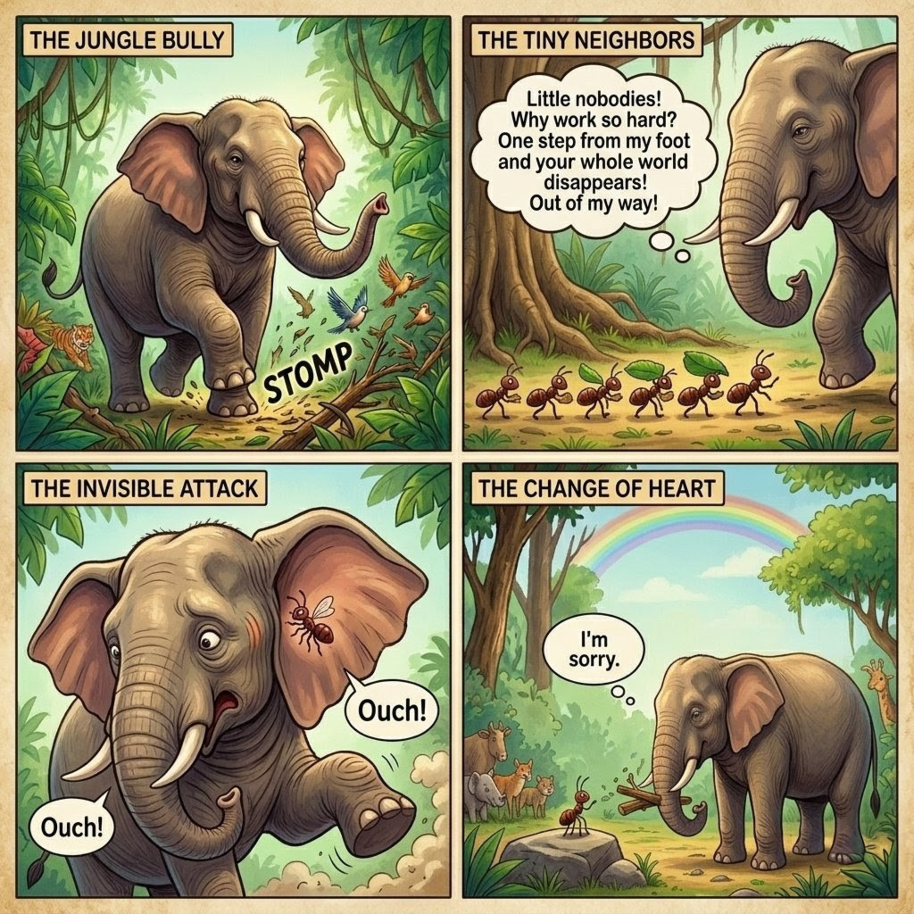 The Elephant and the Wise Ant | Little Sleepy Tales episode artwork