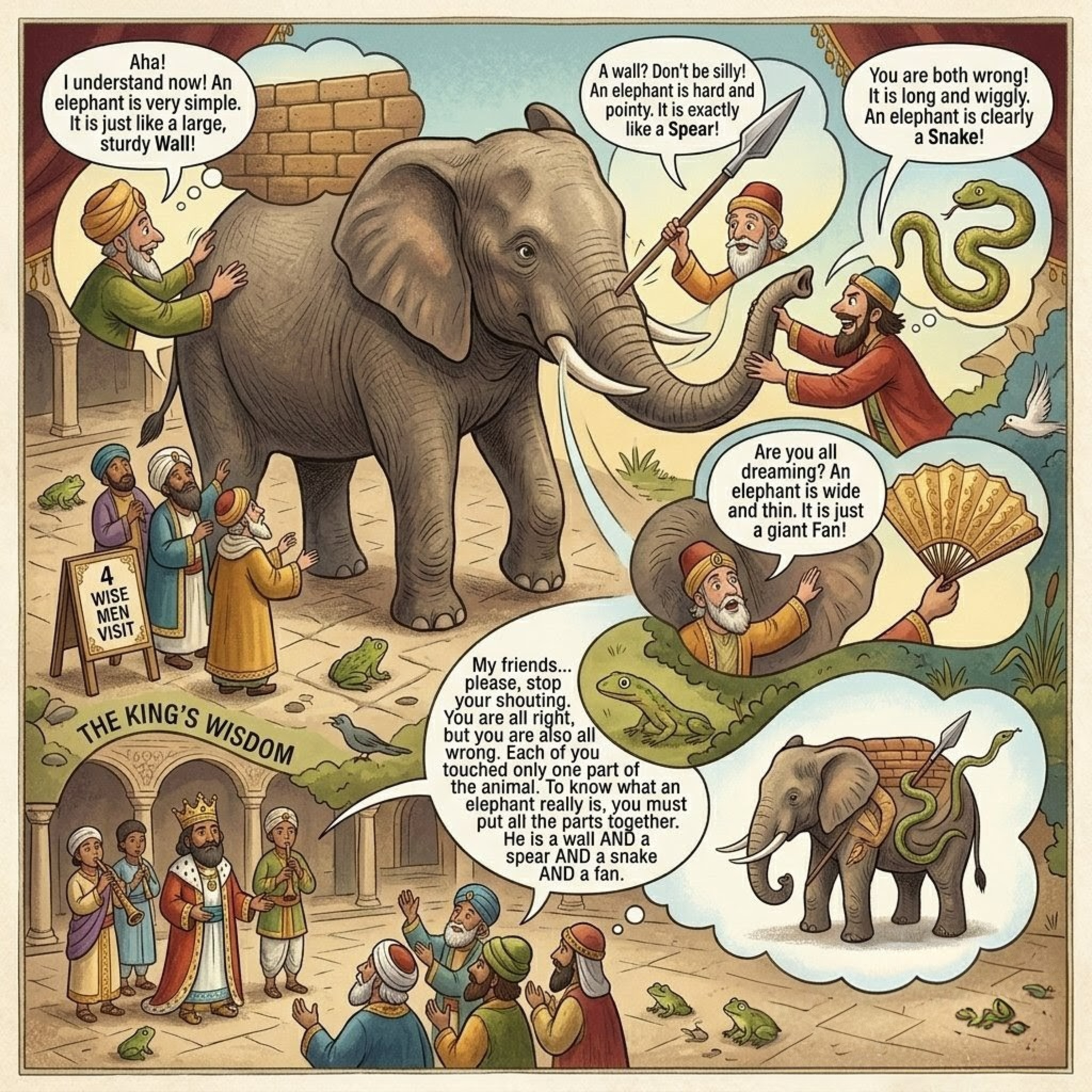 The Giant and the Four Wise Men | Little Sleepy Tales episode artwork