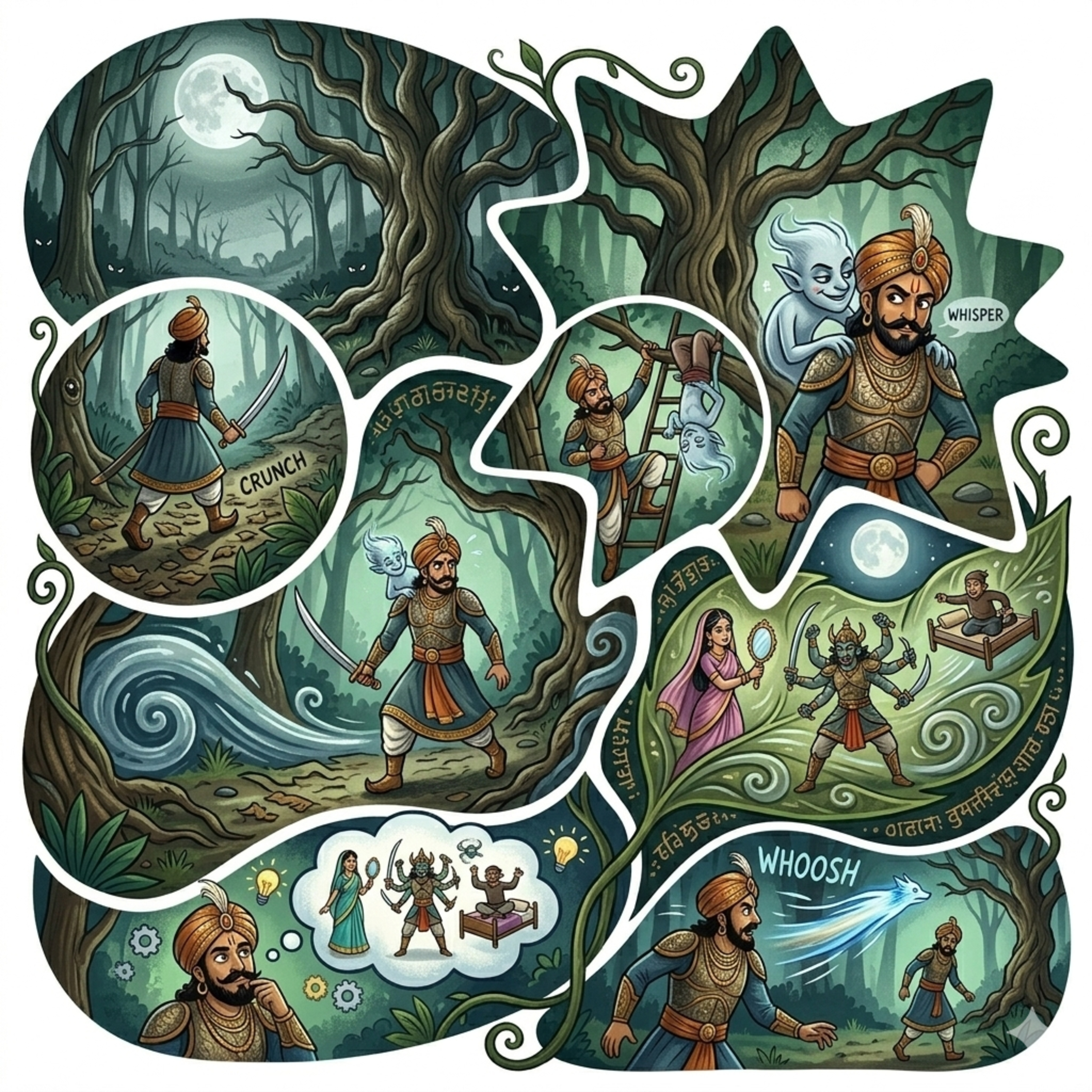 King Vikram and the Ghost in the Tree | Little Sleepy Tales episode artwork