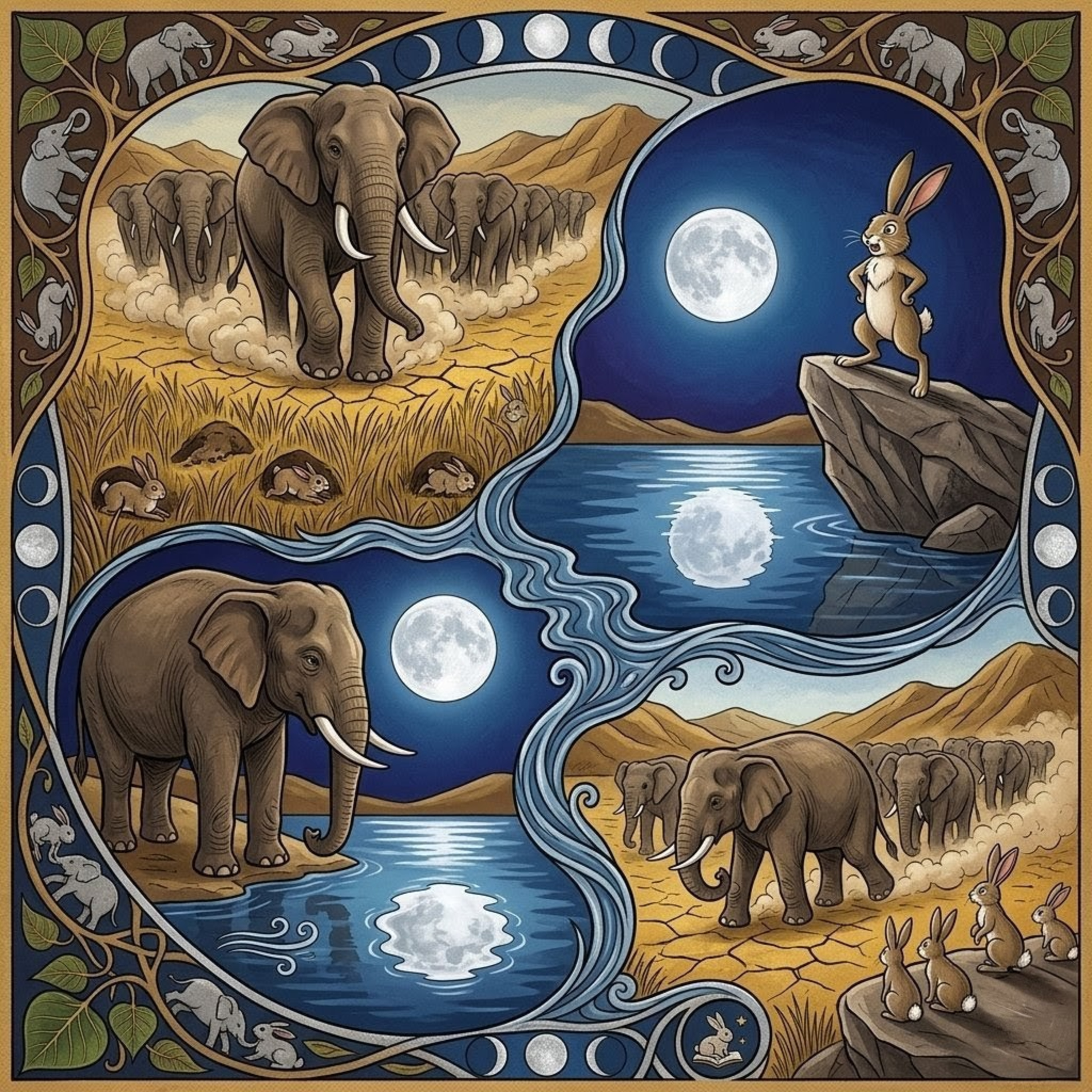The Rabbit and the Moon’s Reflection | Little Sleepy Tales episode artwork