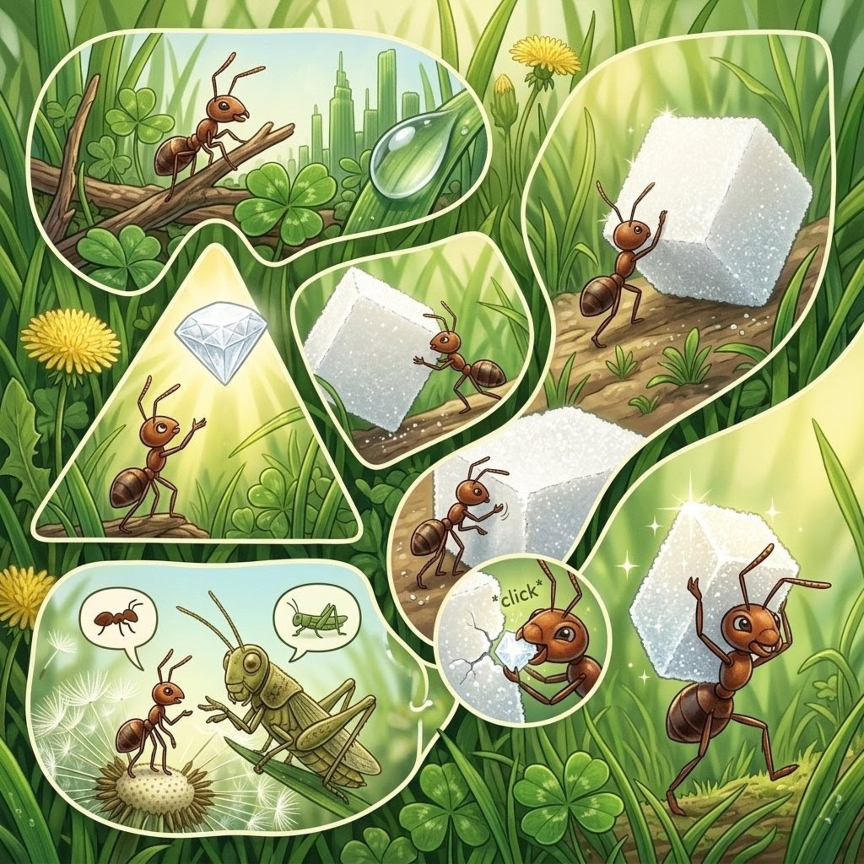 The Ant and the Mountain of Sugar | Little Sleepy Tales episode artwork