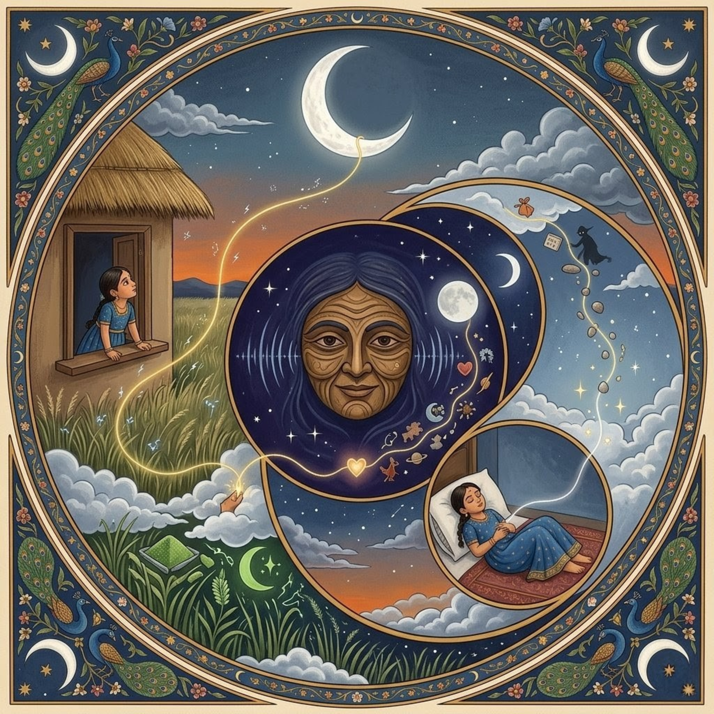 The Golden Thread to the Moon | Little Sleepy Tales episode artwork