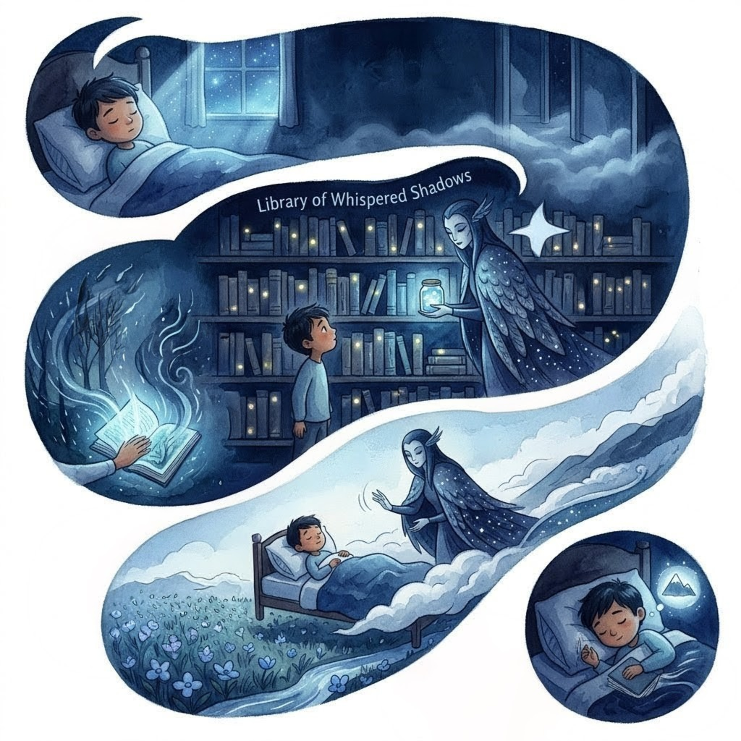 The Library of Whispered Shadows | Little Sleepy Tales episode artwork