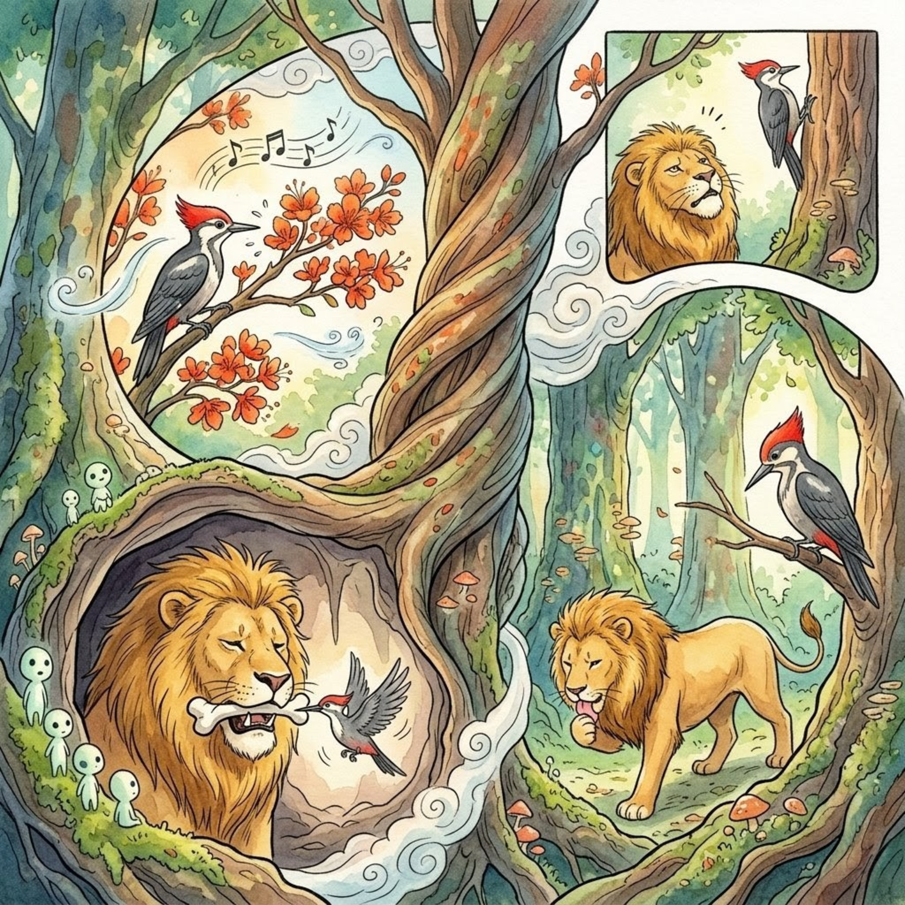 The Lion and the Woodpecker episode artwork