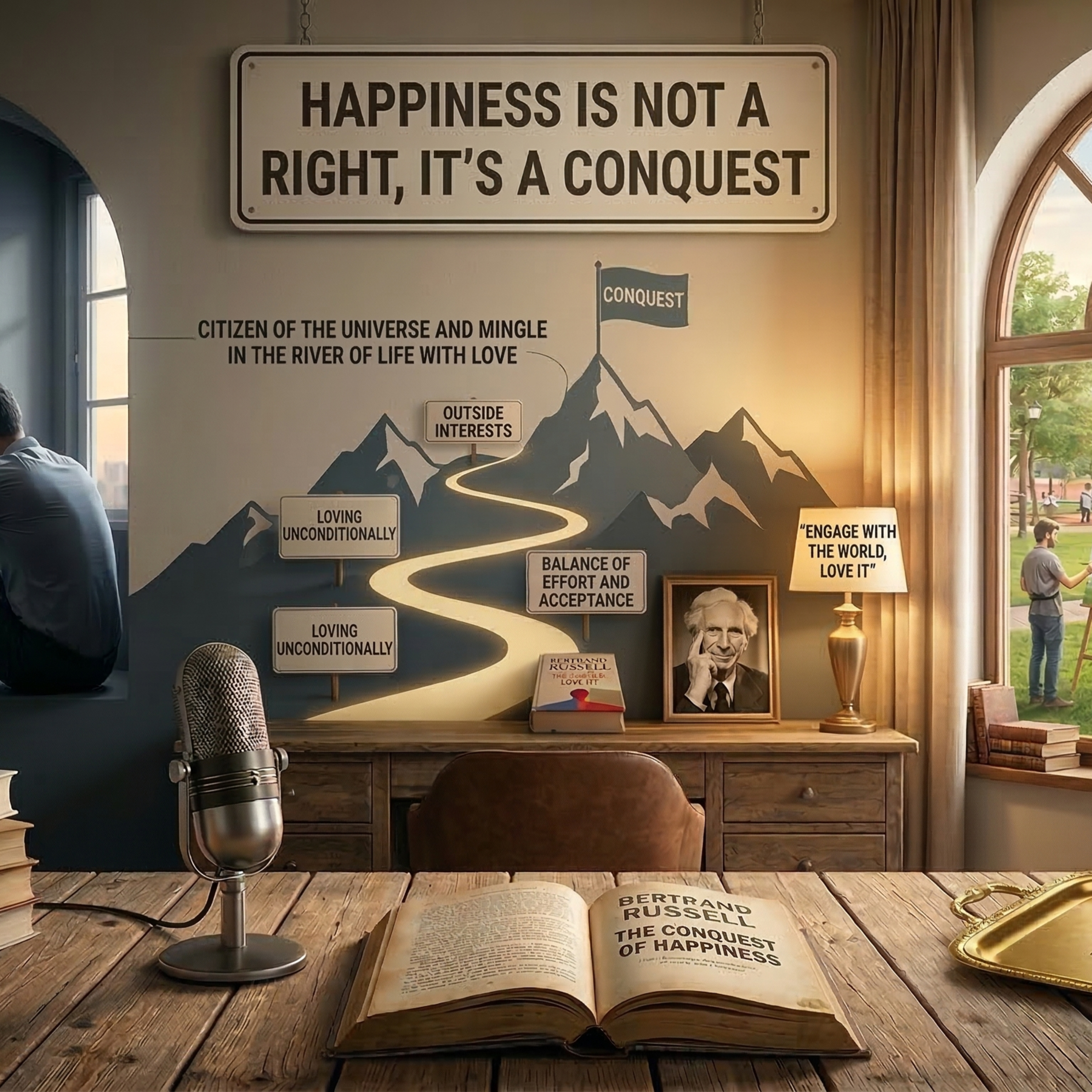 Happiness is an Active Outward Conquest