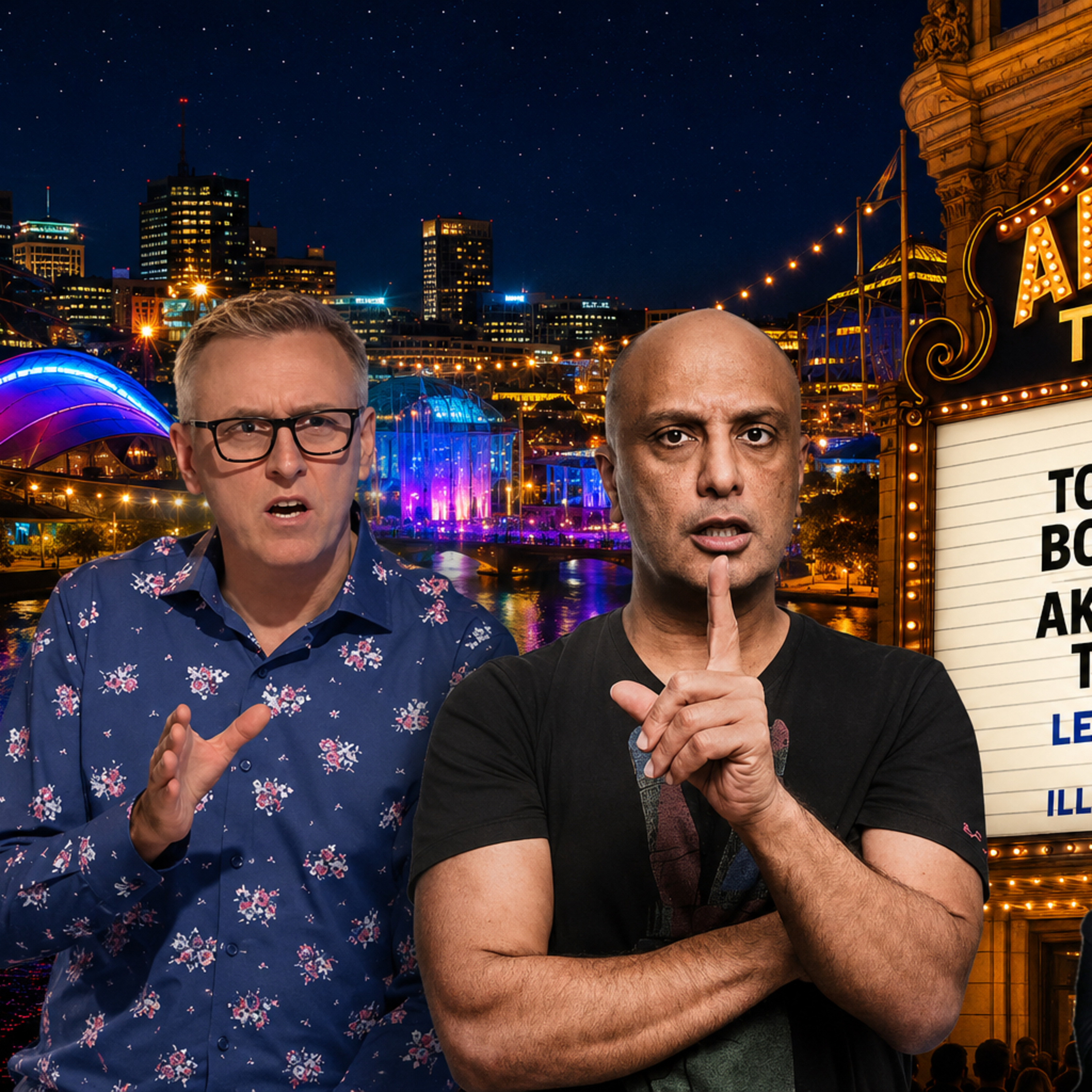 Akmal, Tony Martin, Illuminate Adelaide, The Wheel with Eddi (Ep18) episode artwork