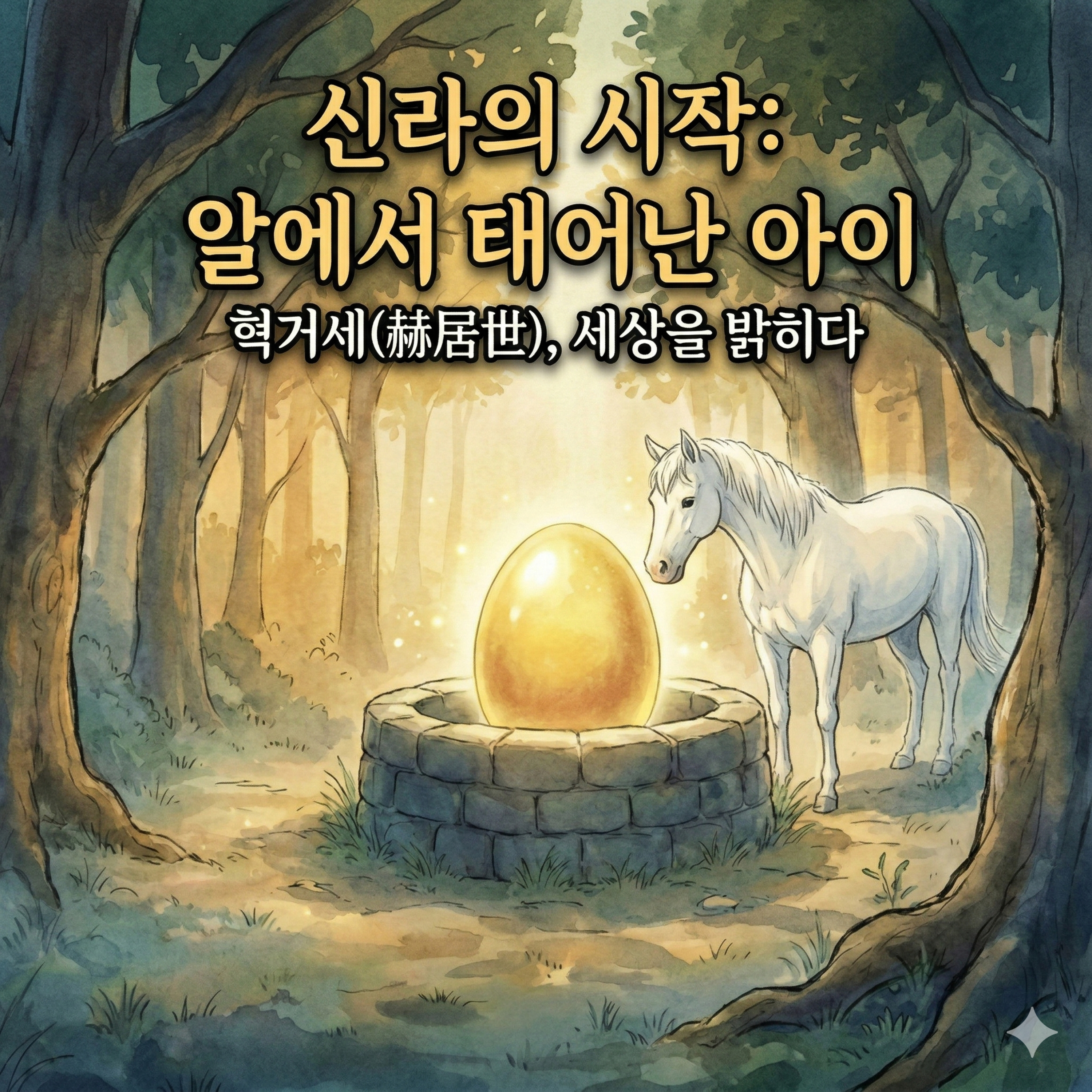 잠이 오는 한국사: 신비로운 백마와 황금 알의 전설 (신라본기 1화) episode artwork
