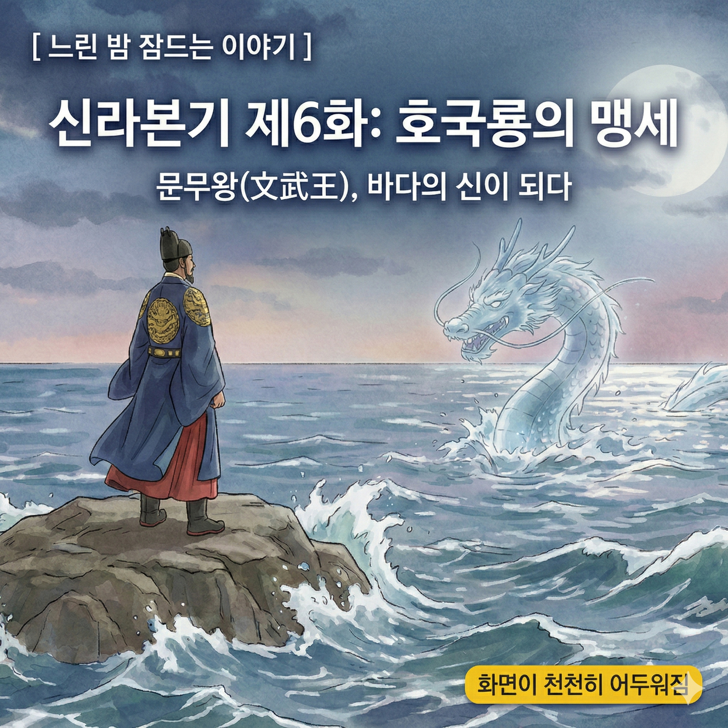 잠이 오는 한국사: 바다의 신이 된 문무대왕 이야기 (신라본기 6화) episode artwork