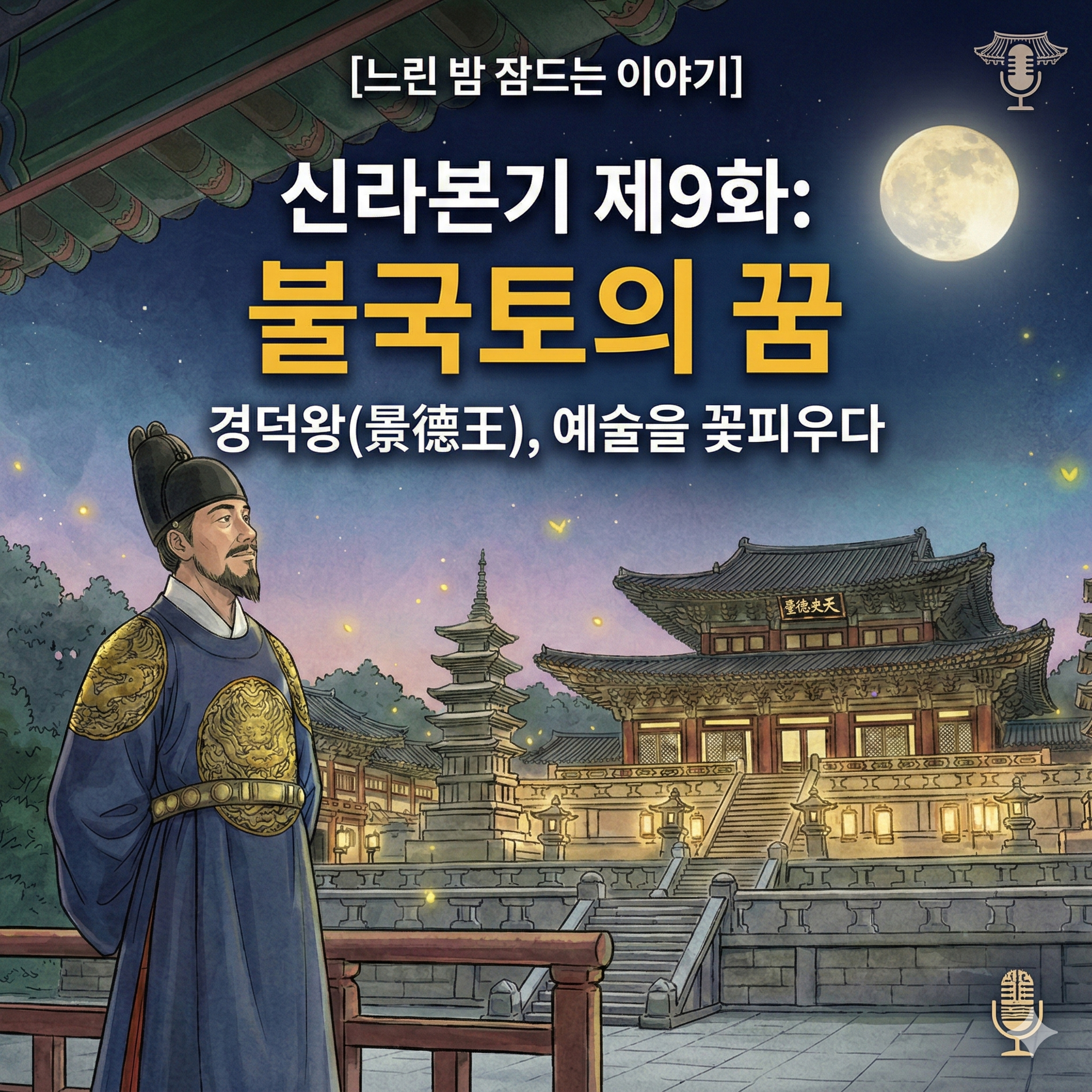 잠이 오는 한국사: 신라 예술의 황금기, 경덕왕과 석굴암 (신라본기 9화) episode artwork