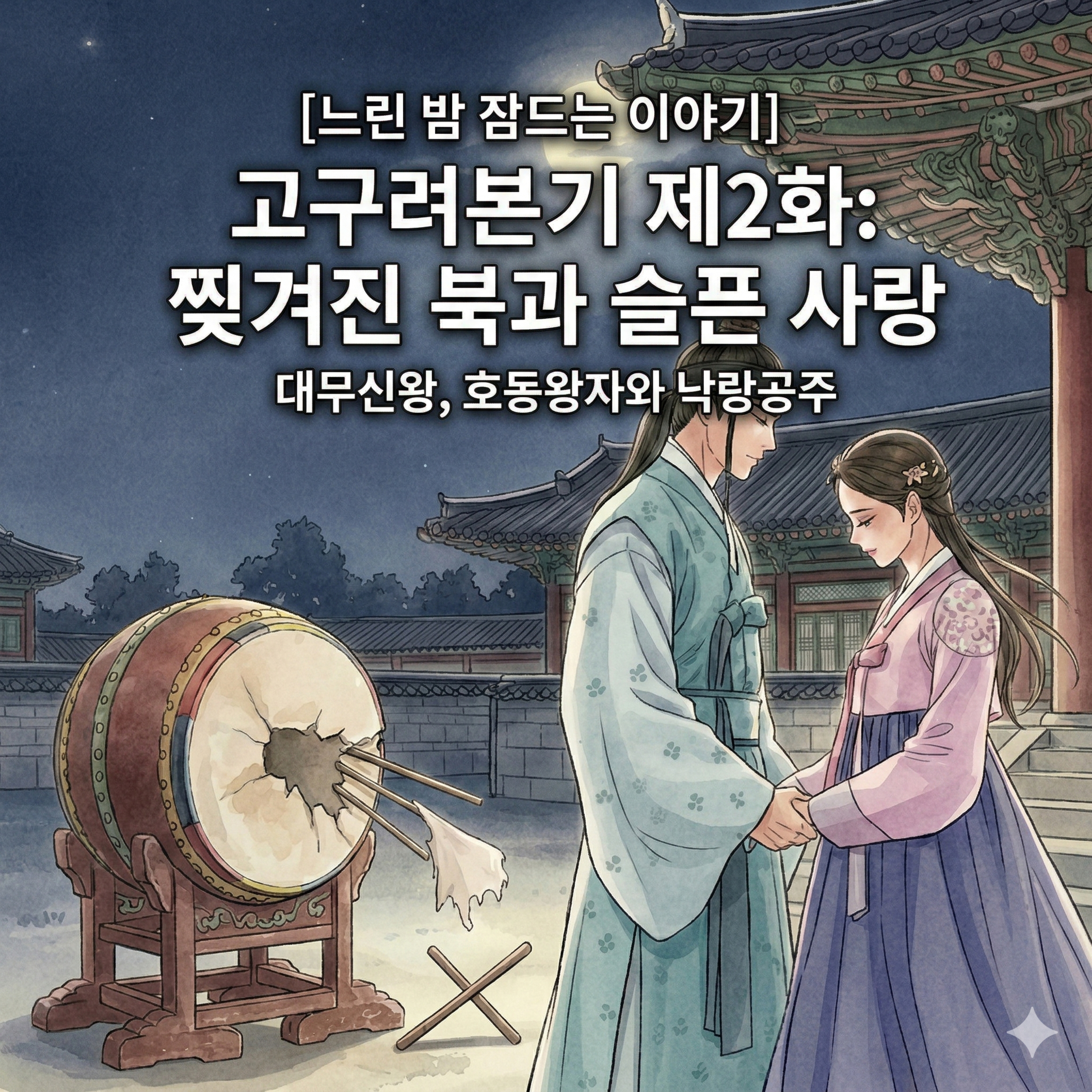 잠이 오는 한국사: 사랑을 위해 나라를 버린 공주, 고구려본기 2화 episode artwork
