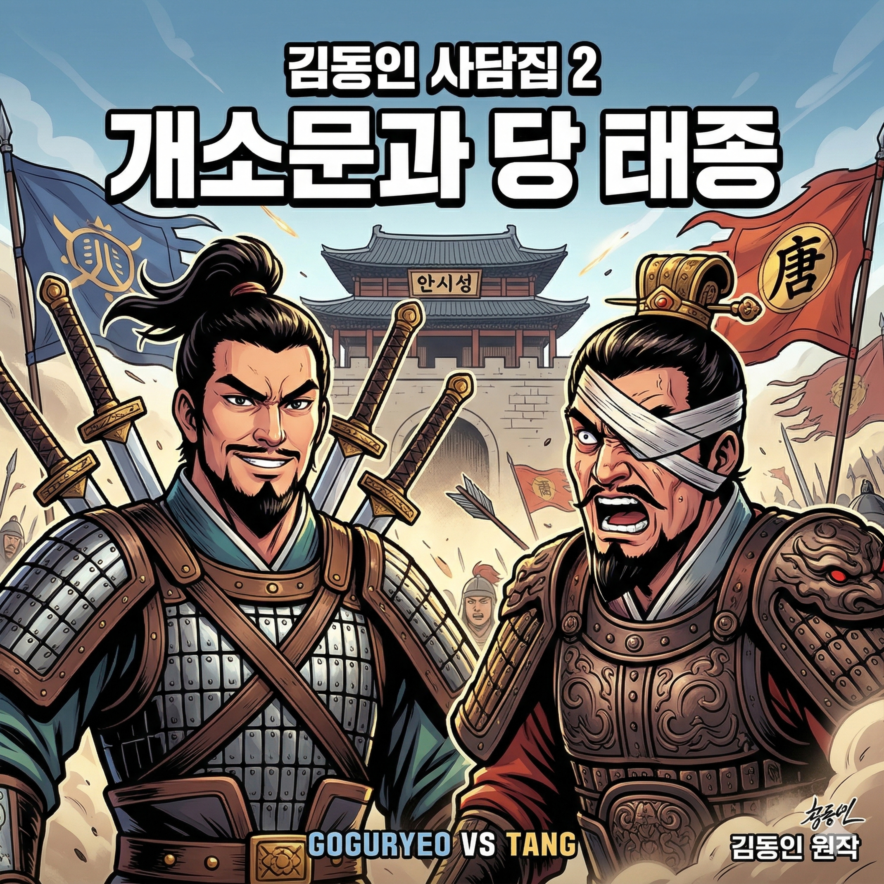 [잠자리 낭독] 김동인 역사 소설 '개소문과 당 태종' 🌙 | 안시성 전투와 고구려의 기상 episode artwork