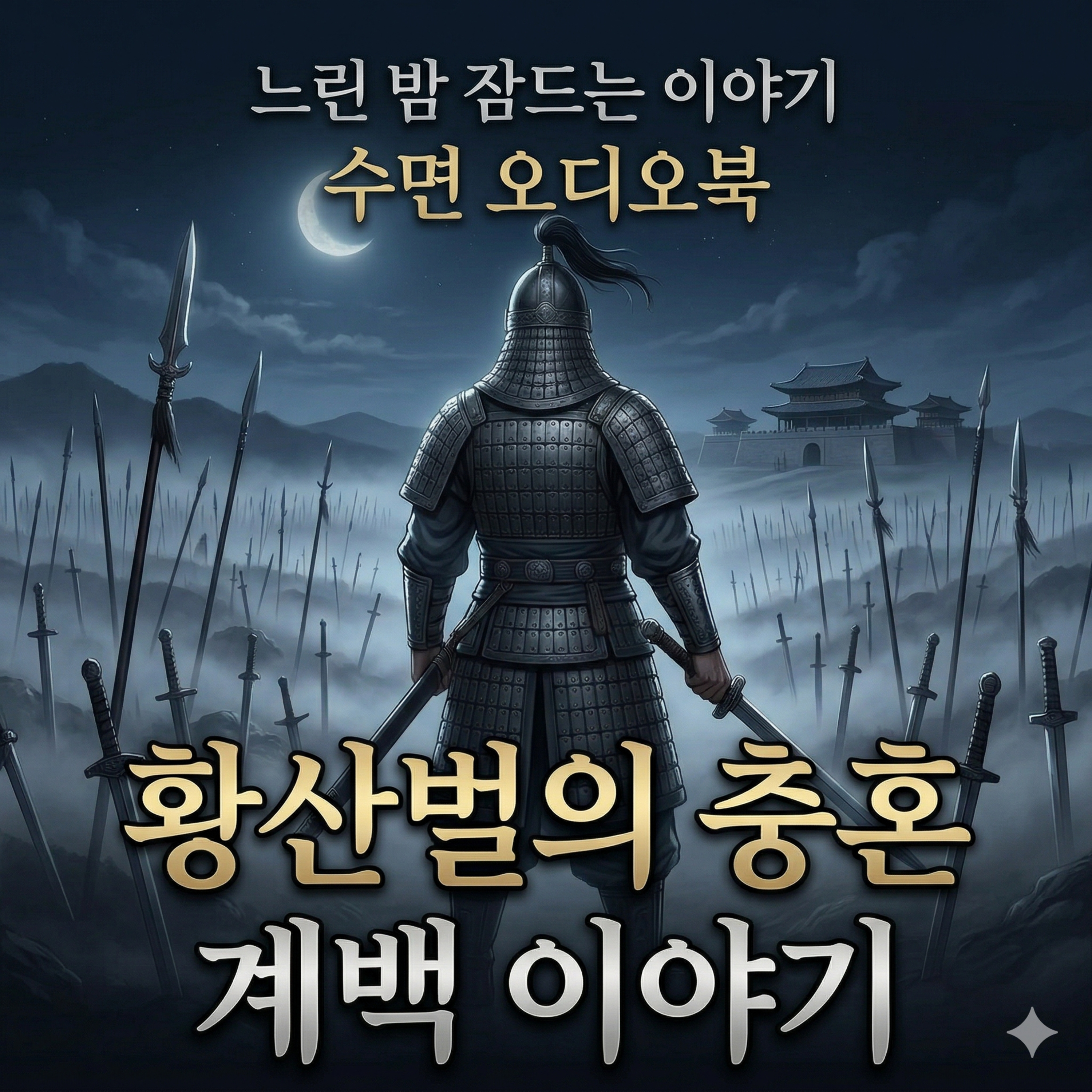 [수면 오디오북] 황산벌에 지는 꽃, 계백 장군의 마지막 밤 🌙 | 김동인 '거초 꺾일 때' 수면 유도 낭독 episode artwork