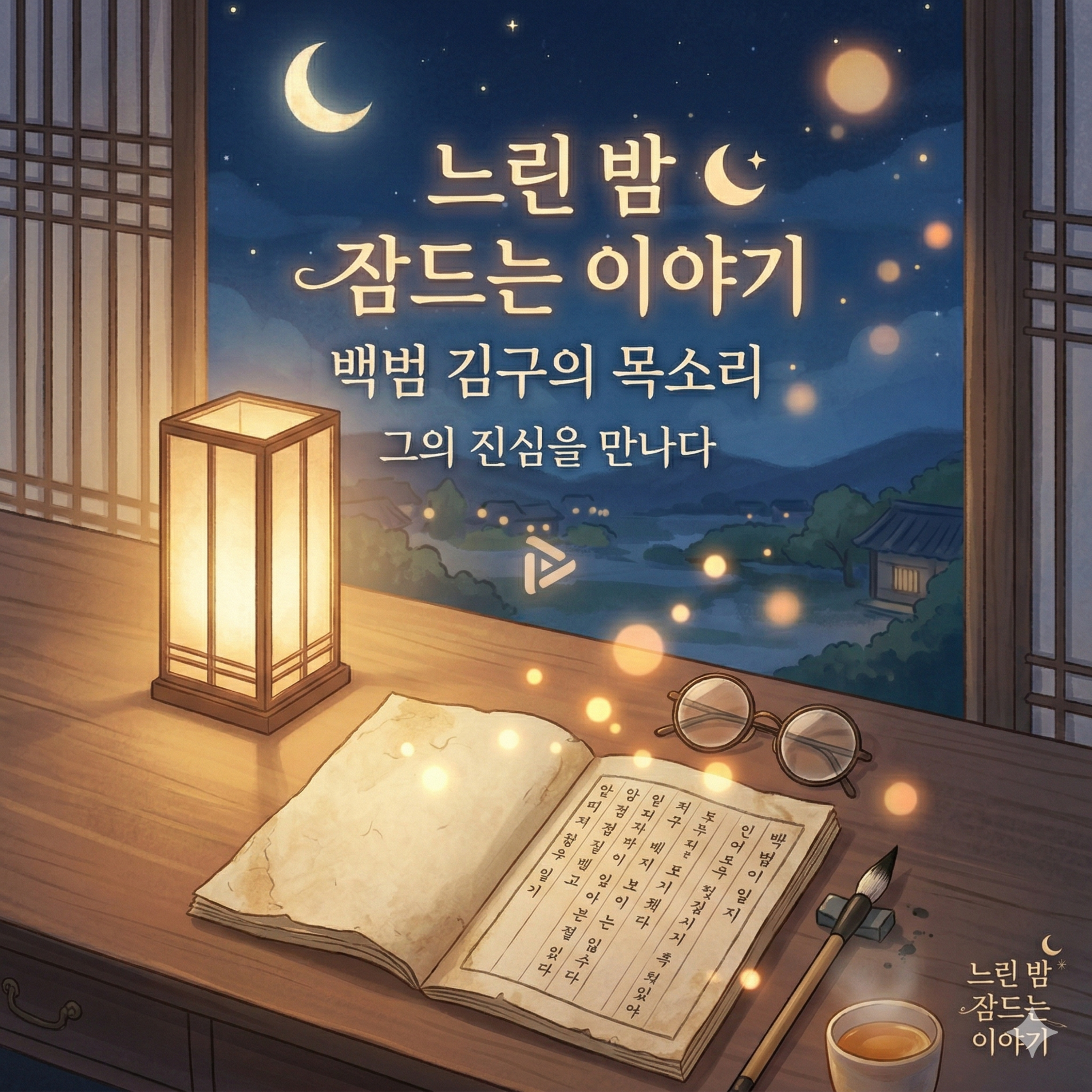 EP06.🌙 [수면 낭독] 잠들기 전 듣는 백범일지 - 쫓기던 밤들, 그리고 마침내 밟은 고국의 흙 episode artwork