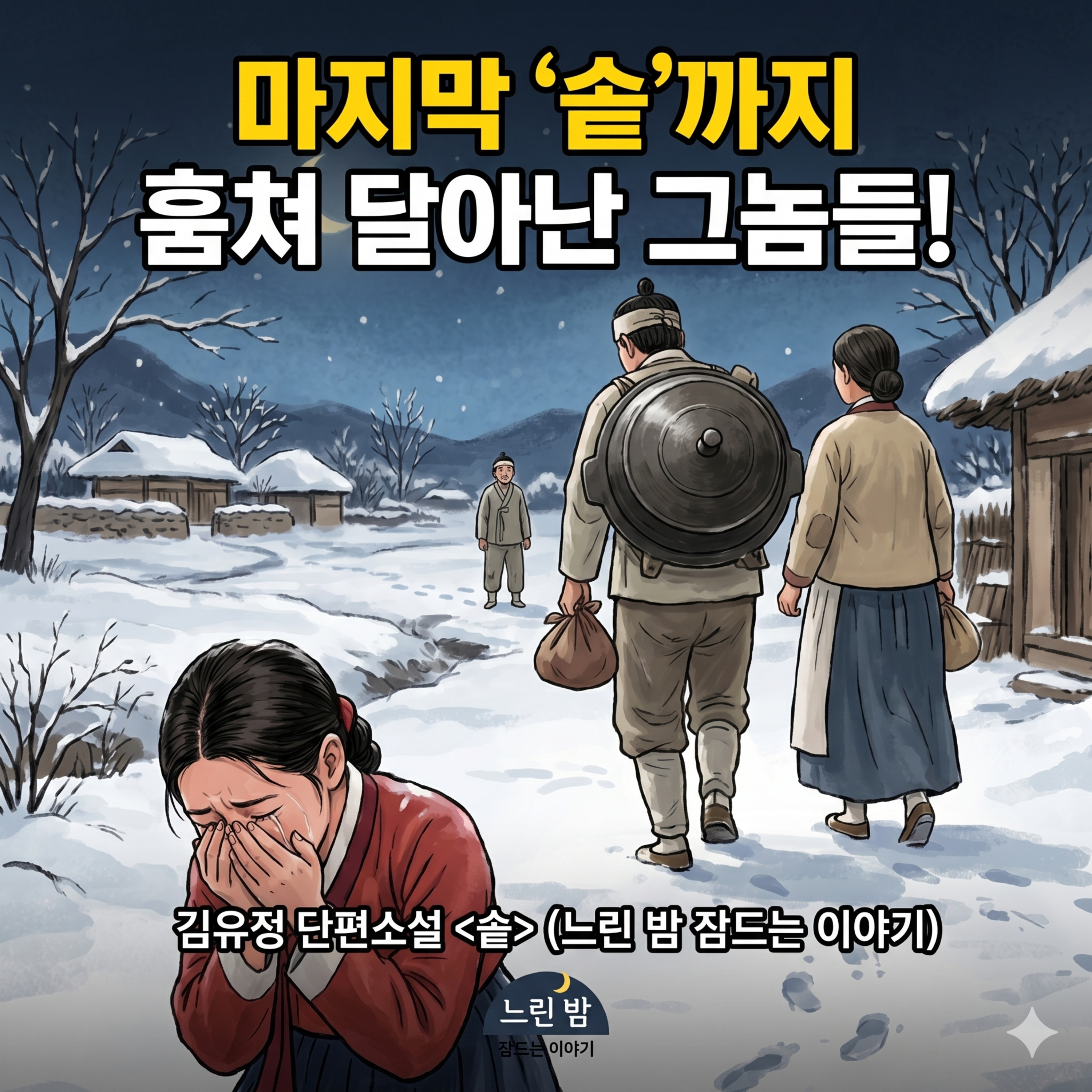 [느린 밤 잠드는 이야기] 김유정 단편 소설 - 가장 소중한 것을 제 손으로 빼앗긴 겨울밤 episode artwork