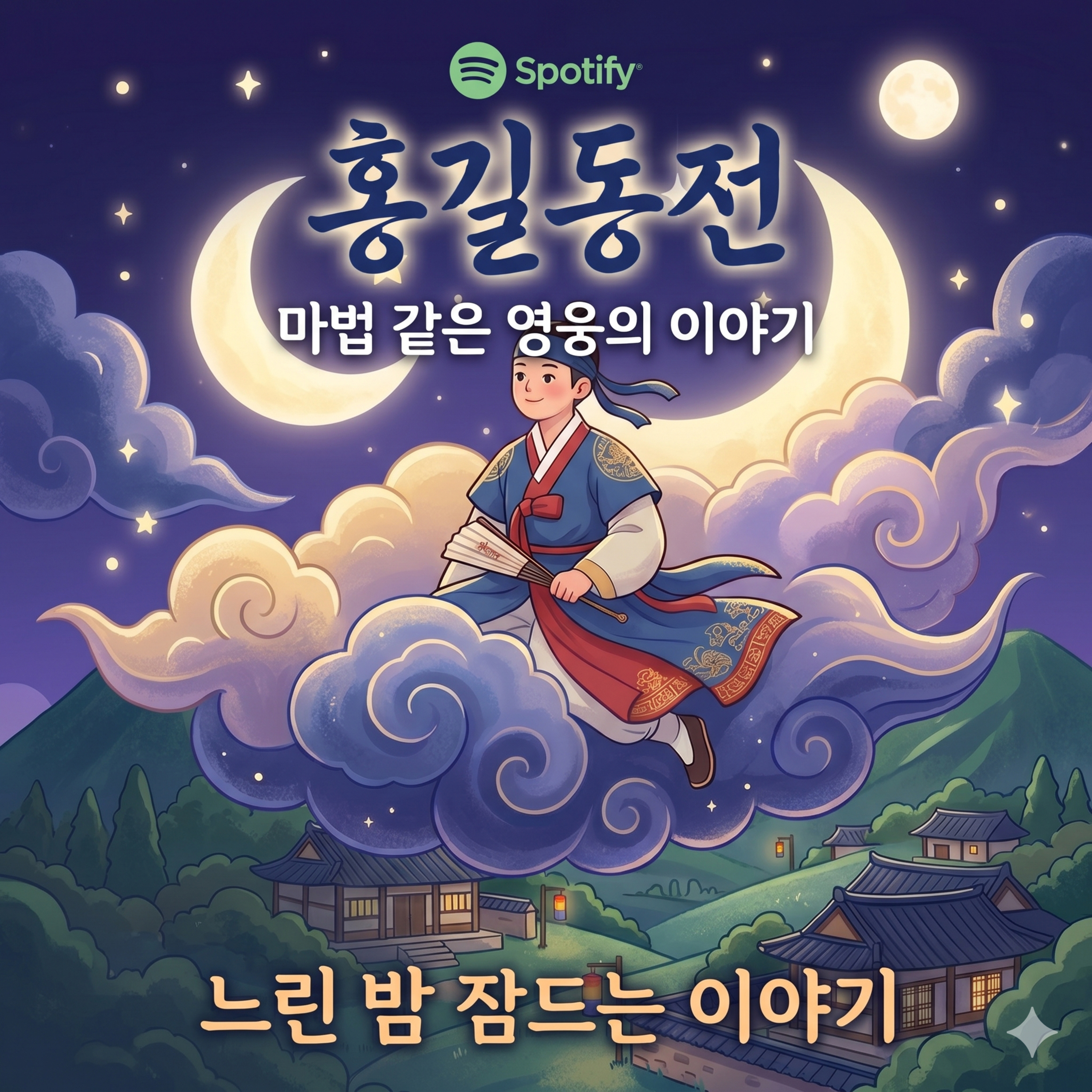 [수면 낭독] 홍길동전 (김유정 저) | 잠이 오지 않을 때 듣는 편안한 옛날이야기 | 오디오북, 수면 유도 ASMR episode artwork