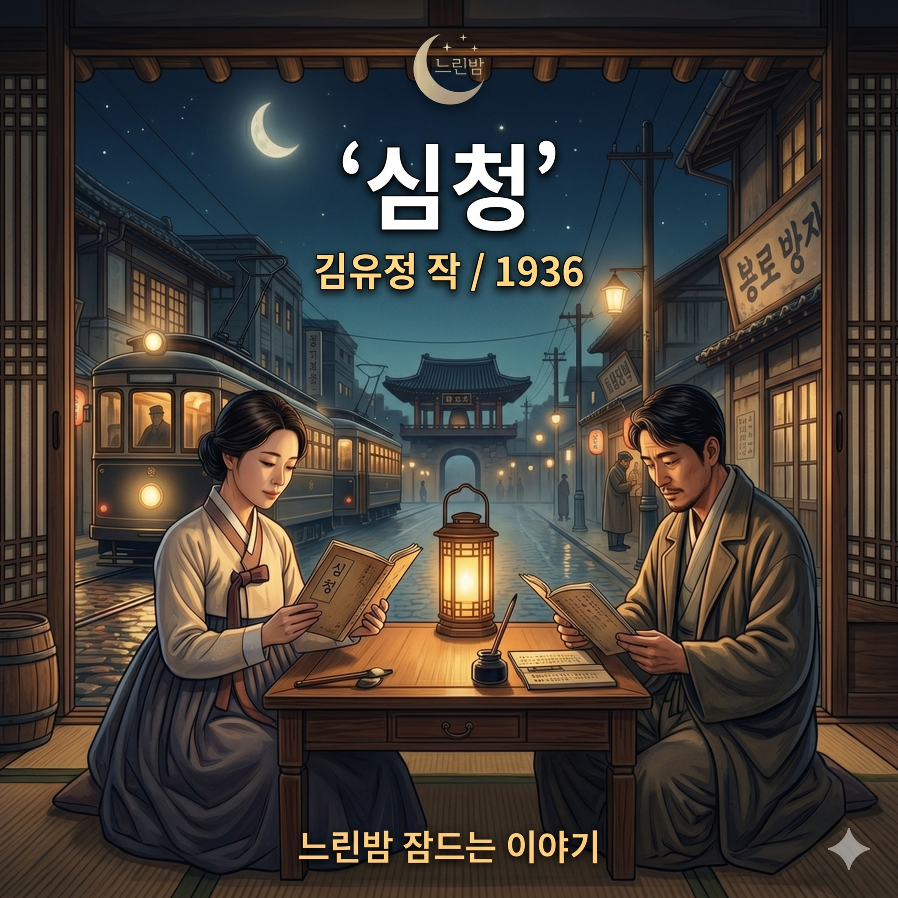 [수면 낭독] 잠이 오지 않는 밤에 듣는 고전문학 🎧 김유정 '심청' | 편안한 오디오북 ASMR | 느린밤 잠드는 이야기 episode artwork
