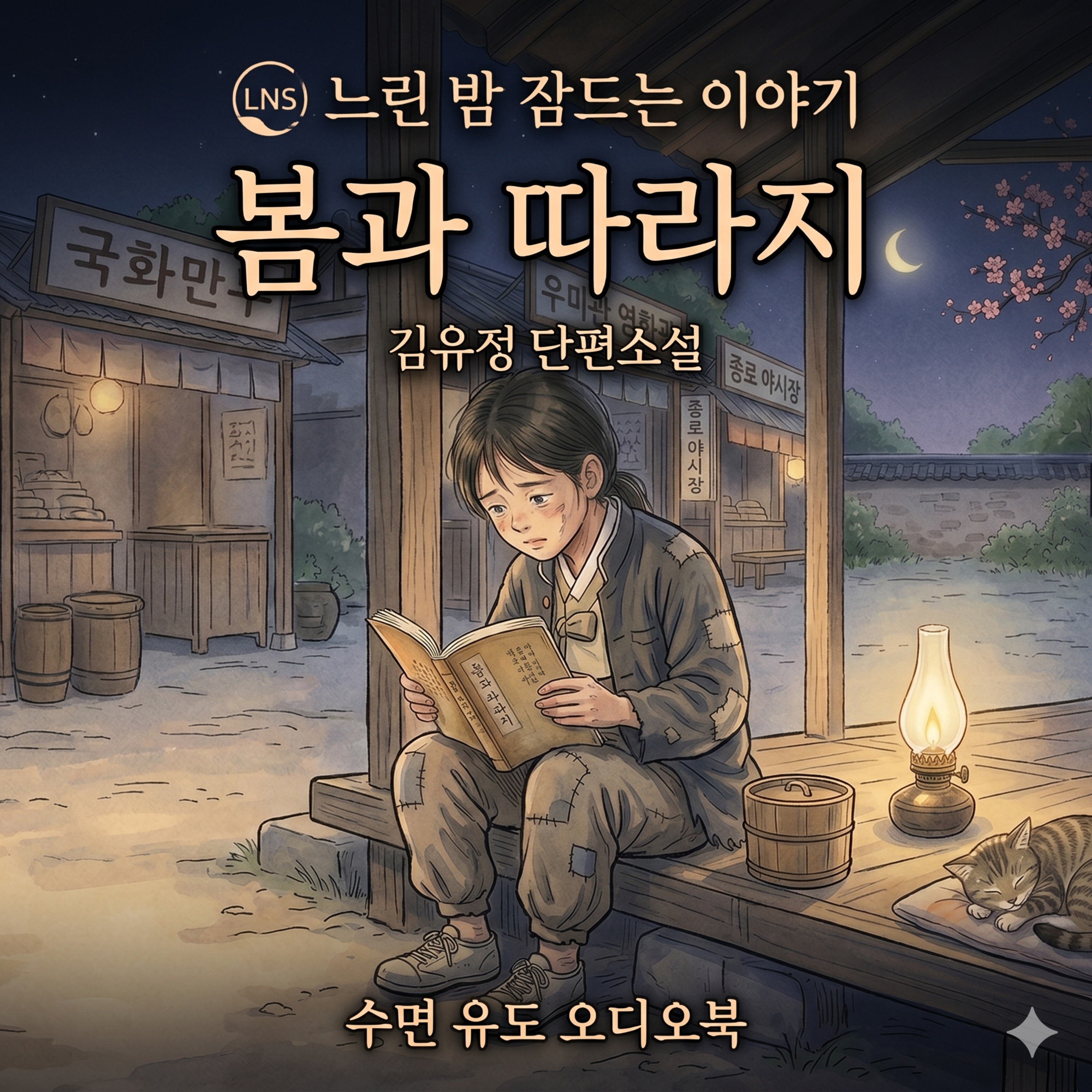 [수면 유도 오디오북] 김유정 단편소설 '봄과 따라지' 낭독 | 느린 밤 잠드는 이야기 | 불면증 극복 episode artwork