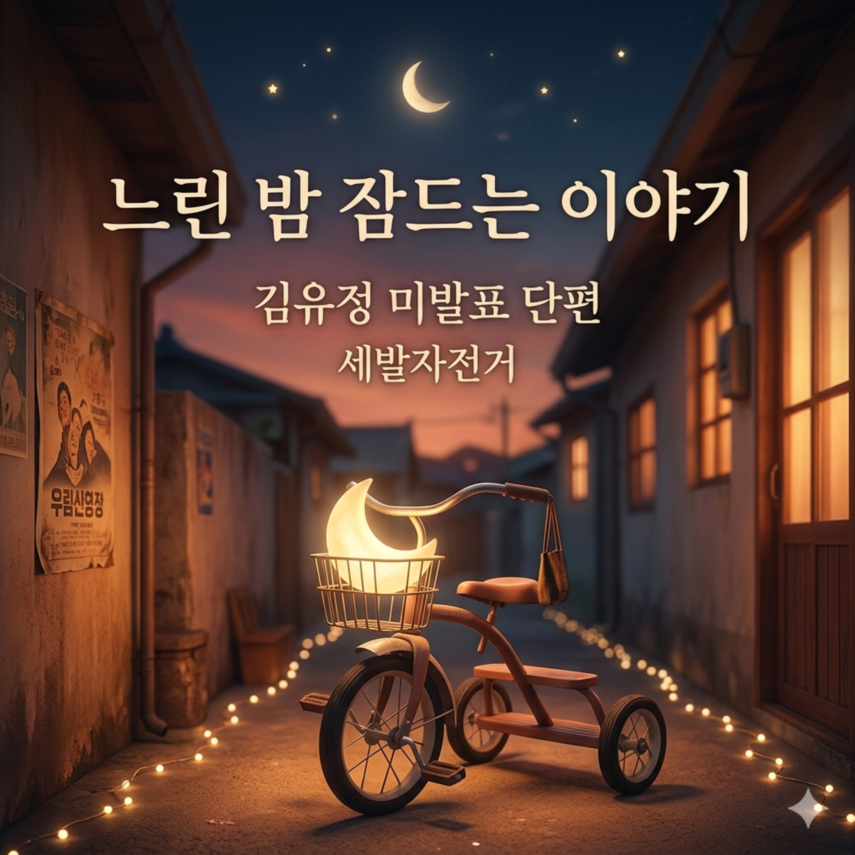 [수면유도 오디오북] 김유정 미발표 단편 '세발자전거' 🚲 | 마음이 편안해지는 잠자리 동화 | 느린 밤 잠드는 이야기 episode artwork