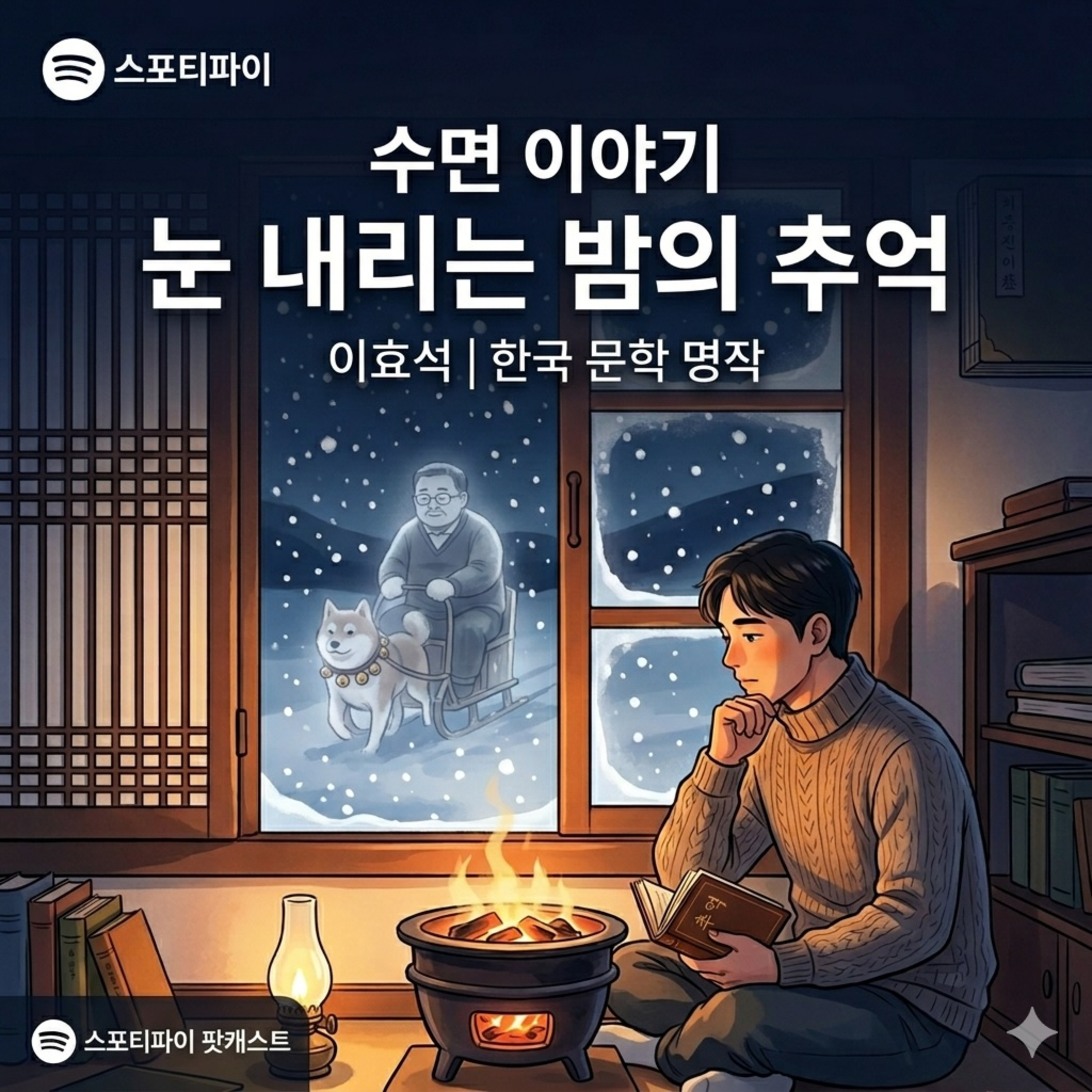 [수면유도/오디오북] 이효석 '추억' | 눈 내리는 밤, 그리운 옛 동무를 떠올리며 | 편안하게 잠드는 밤 episode artwork