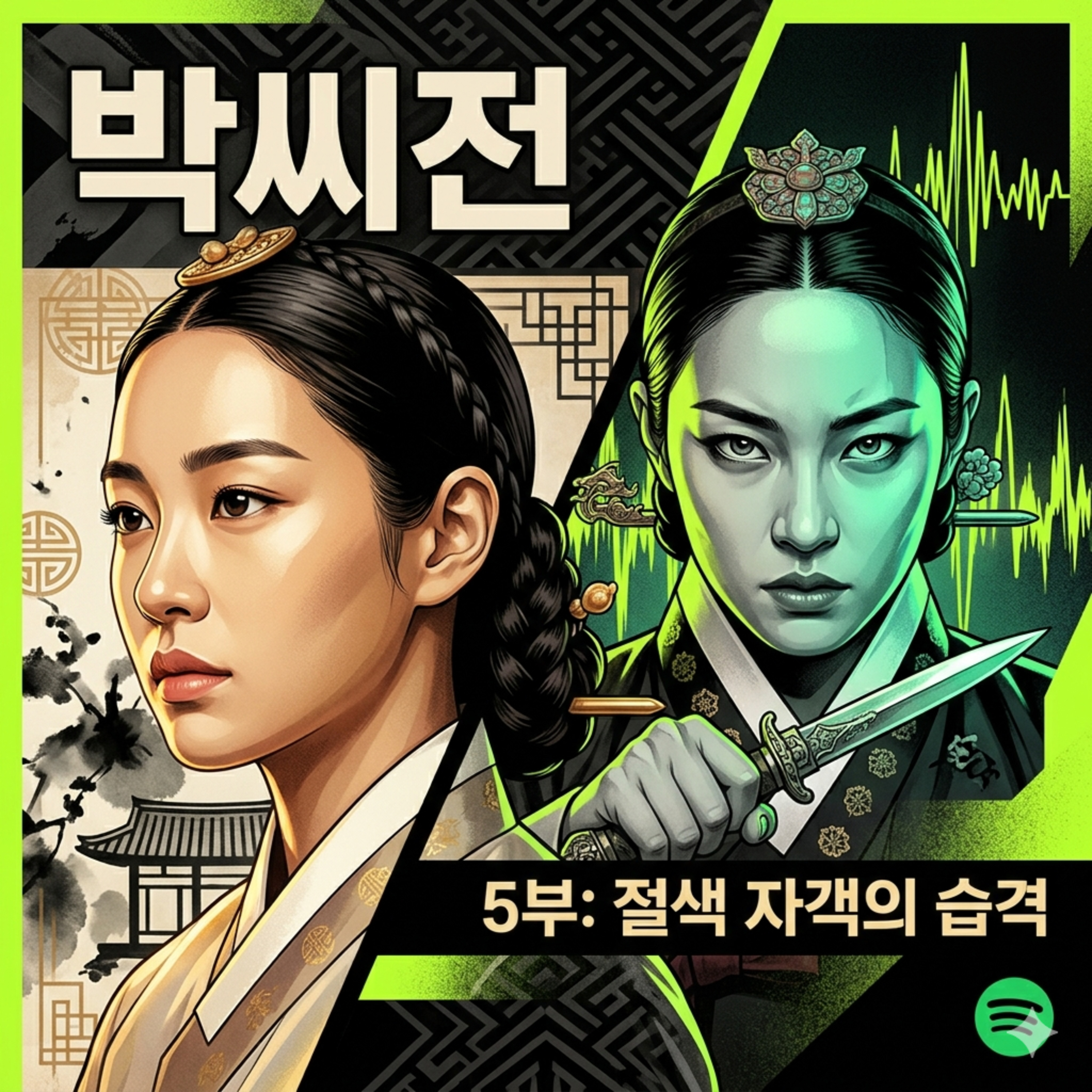 [고전 명작] 박씨전 5부: 호국의 자객, 길홍대의 등장과 박씨부인의 예지 episode artwork