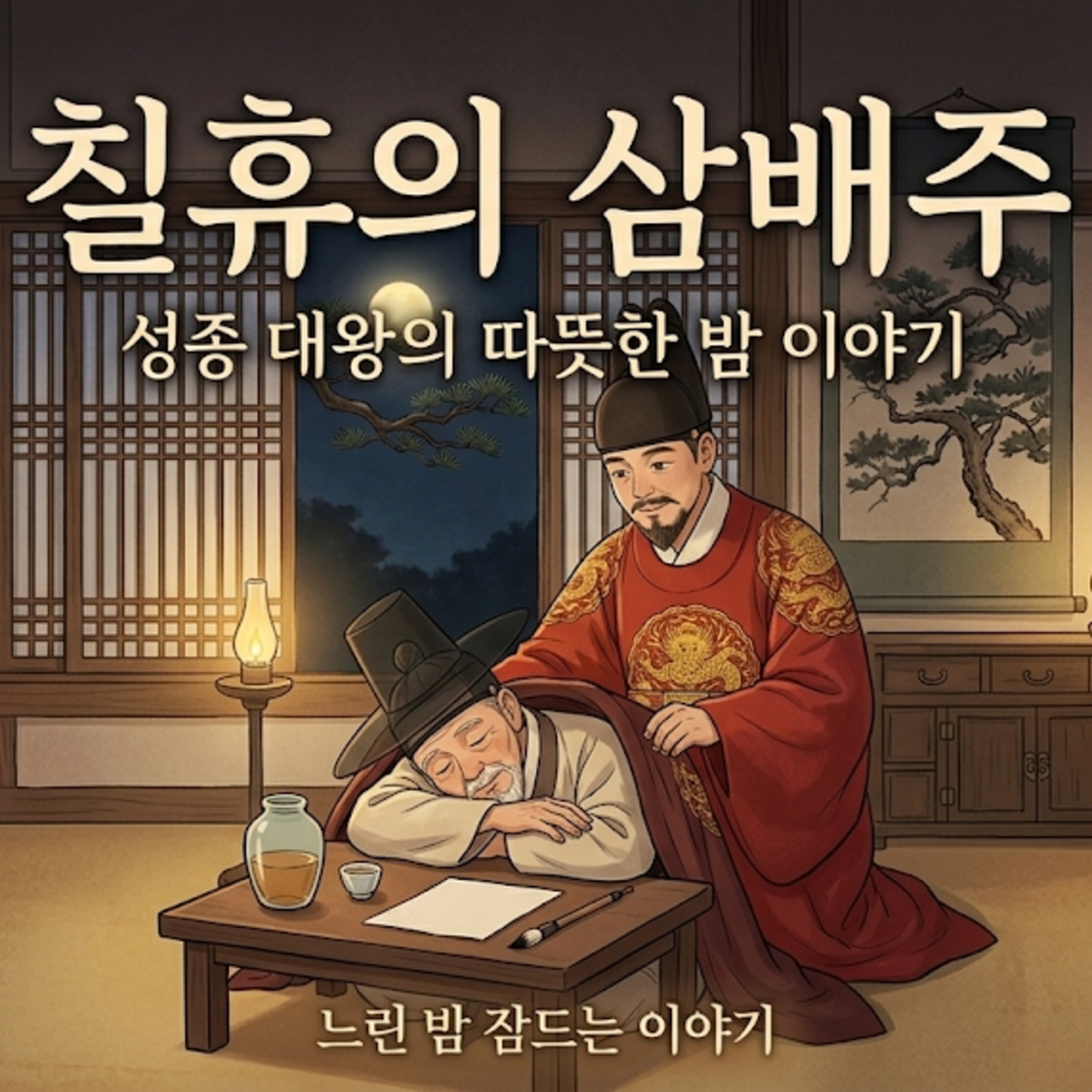 꿀잠 자는 옛날이야기 ASMR 💤 | 김동인 단편소설 '칠휴의 삼배주' | 느린 밤 잠드는 이야기 오디오북 episode artwork