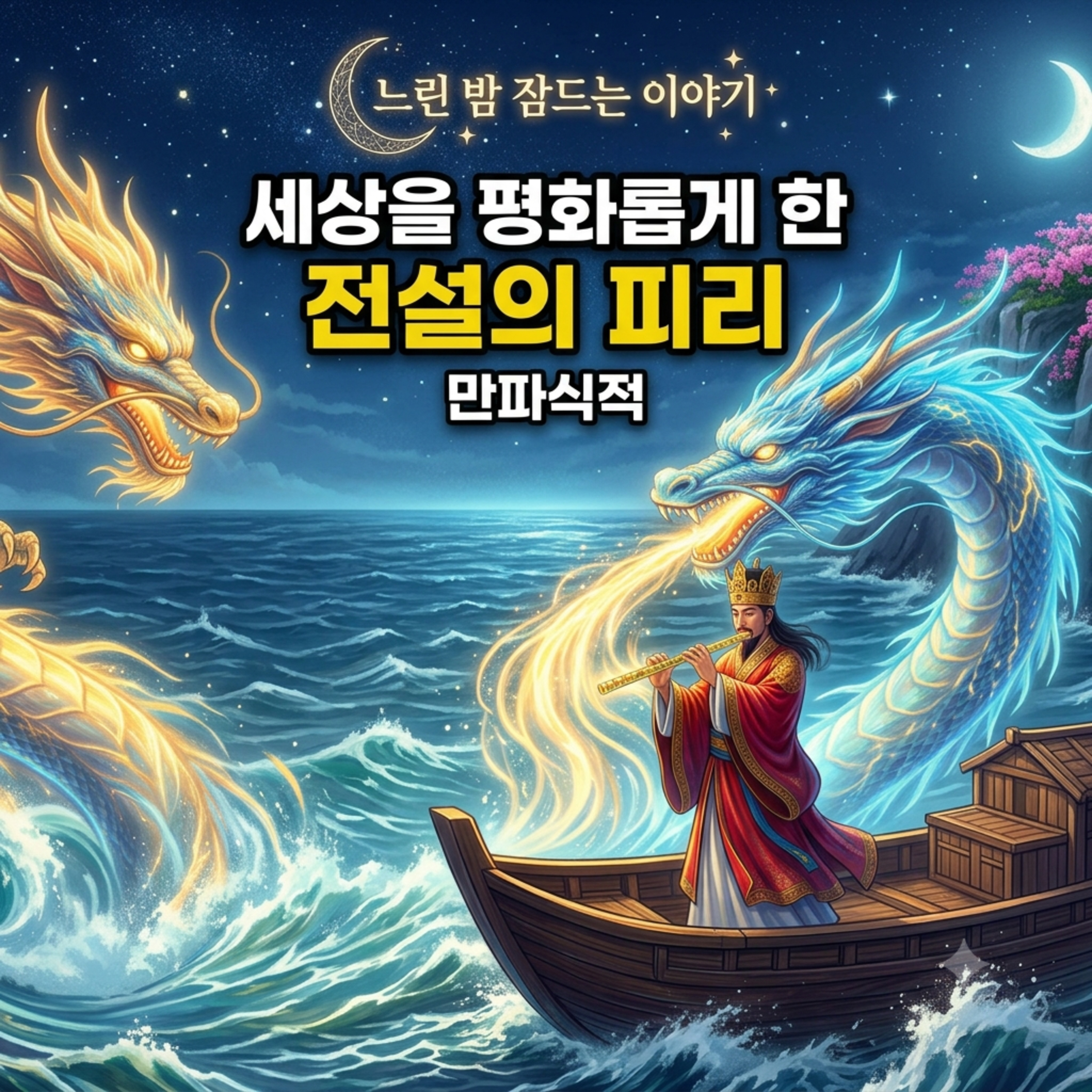 [수면 유도 옛이야기] 신라의 밤바다, 용과 기적의 전설 | 삼국유사 읽어주는 밤 🌙 (문무왕, 만파식적, 수로부인) episode artwork