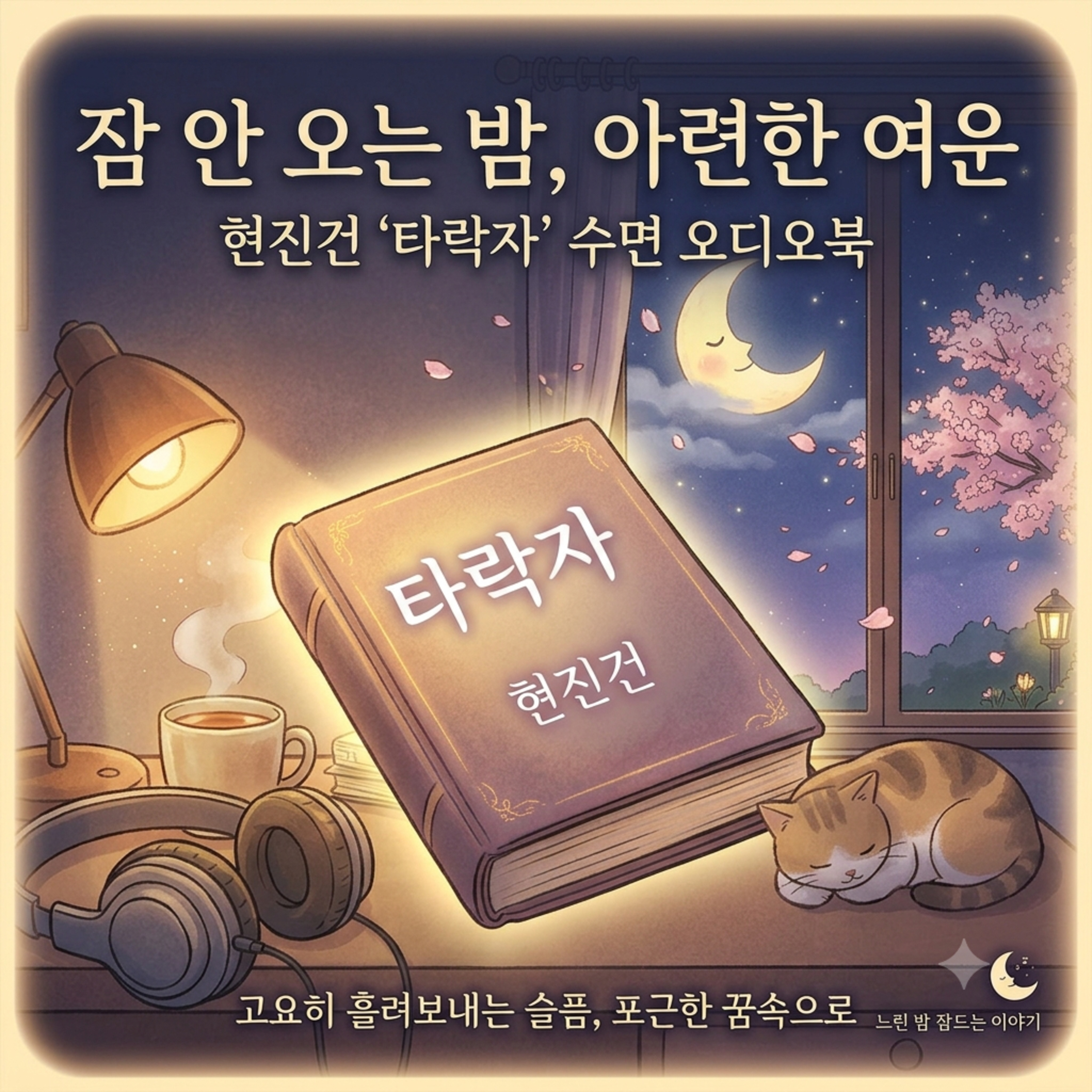 [수면 오디오북] 현진건 '타락자' | 봄밤의 아련한 정취와 쓸쓸한 사랑의 여운 (잠잘 때 듣는 소설, 잔잔한 목소리) episode artwork