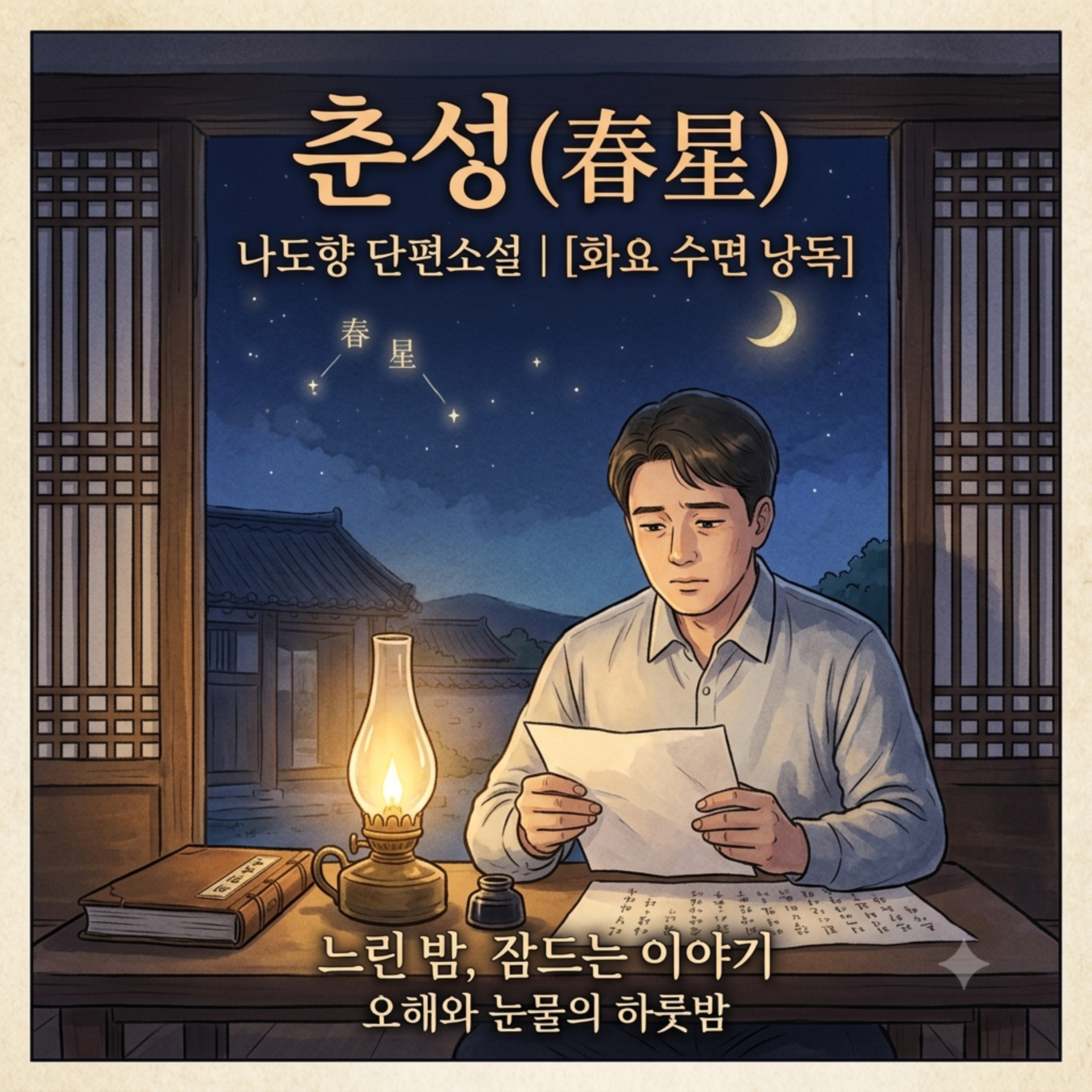 [화요 수면 낭독] 나도향 '춘성' | 눈물이 없다던 그 남자의 하룻밤 episode artwork