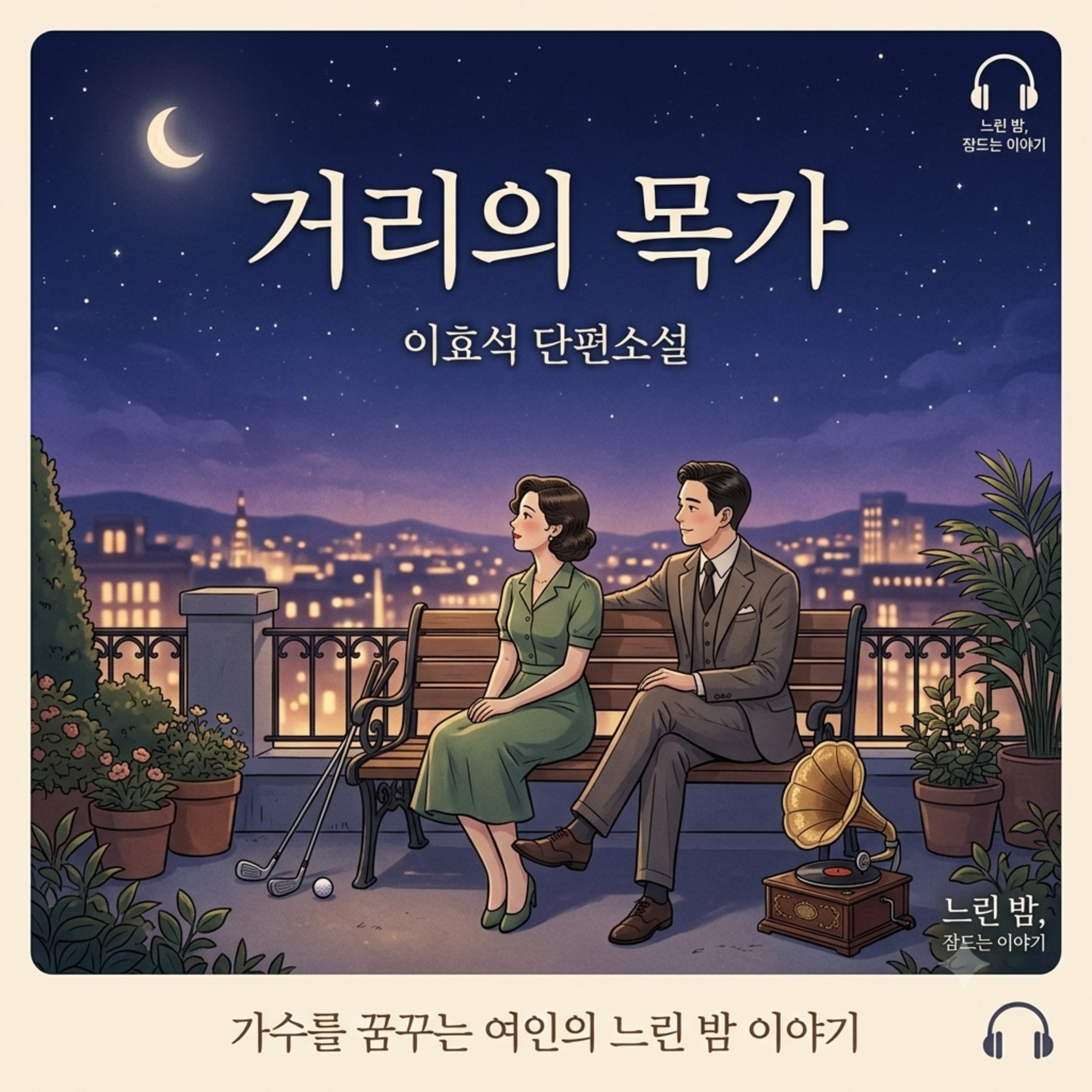 [수면 오디오북] 거리의 목가 - 이효석, 도시의 옥상 정원에서 시작된 이야기 episode artwork