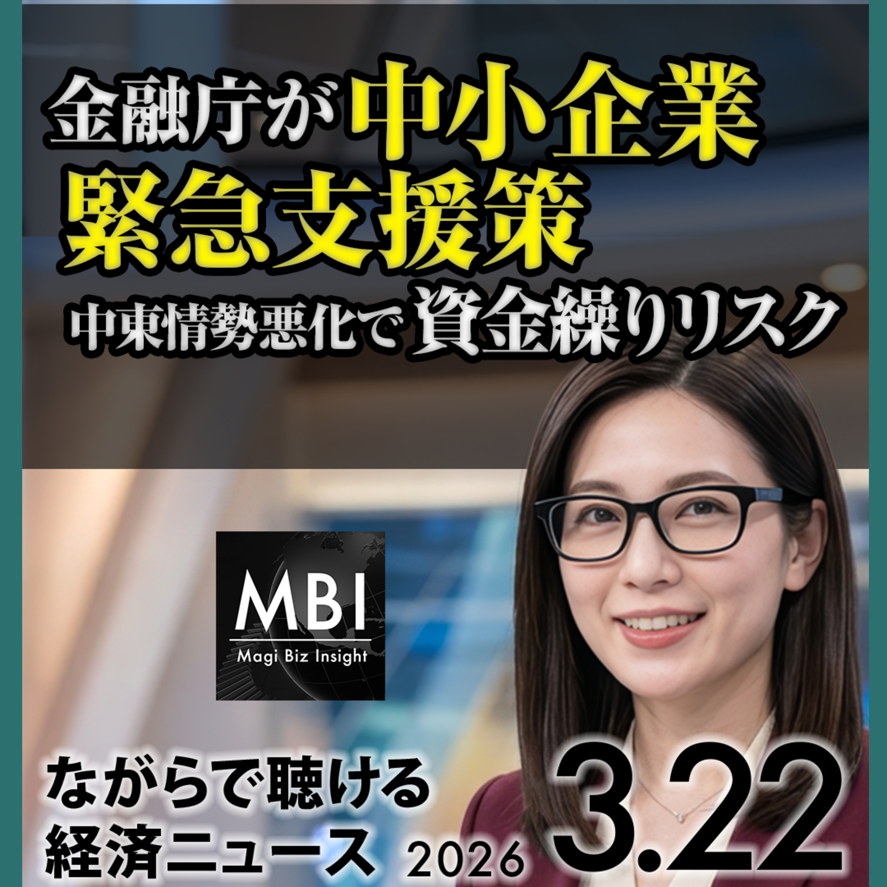 金融庁が中小支援緊急要請・OpenAI8000人採用・トランプ48時間最後通牒【3月22日】
