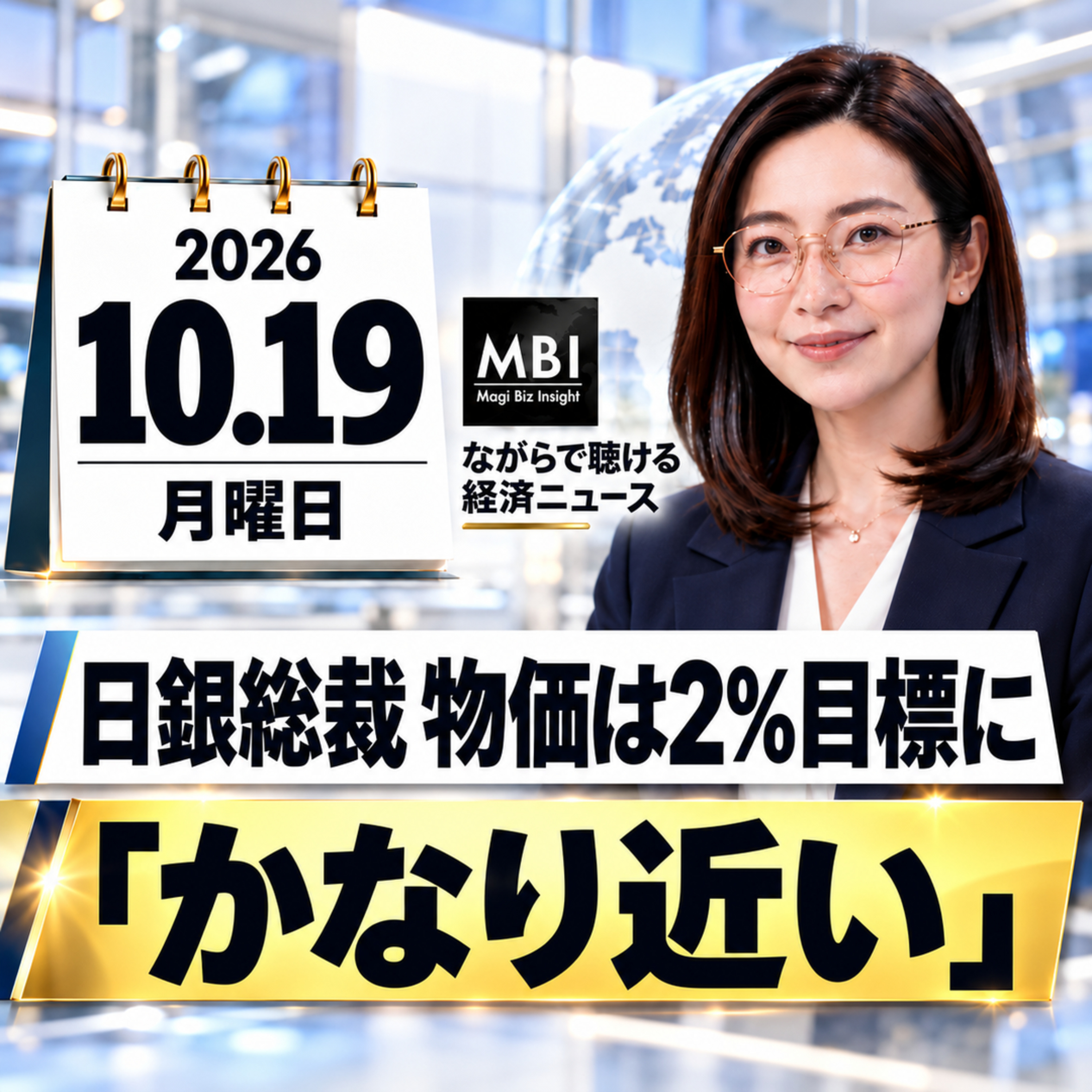 日銀総裁が物価は2%目標に「かなり近い」