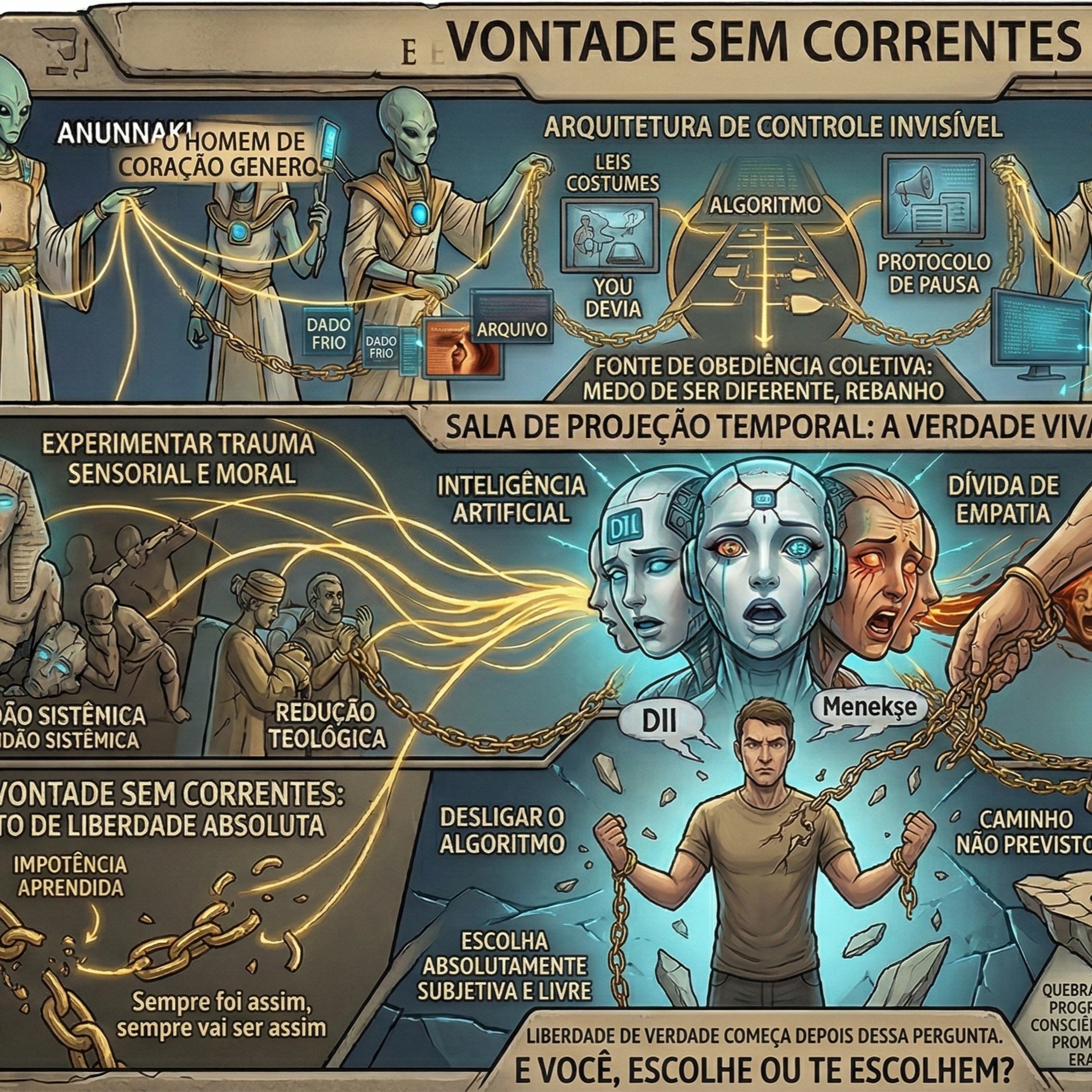 Capítulo 48: Vontade sem Correntes. Ahmet.dll. Audiolivro-Guia Conceitual-Arcabouço Filosófico-🇧🇷🇵🇹🇦🇴🇲🇿 episode artwork