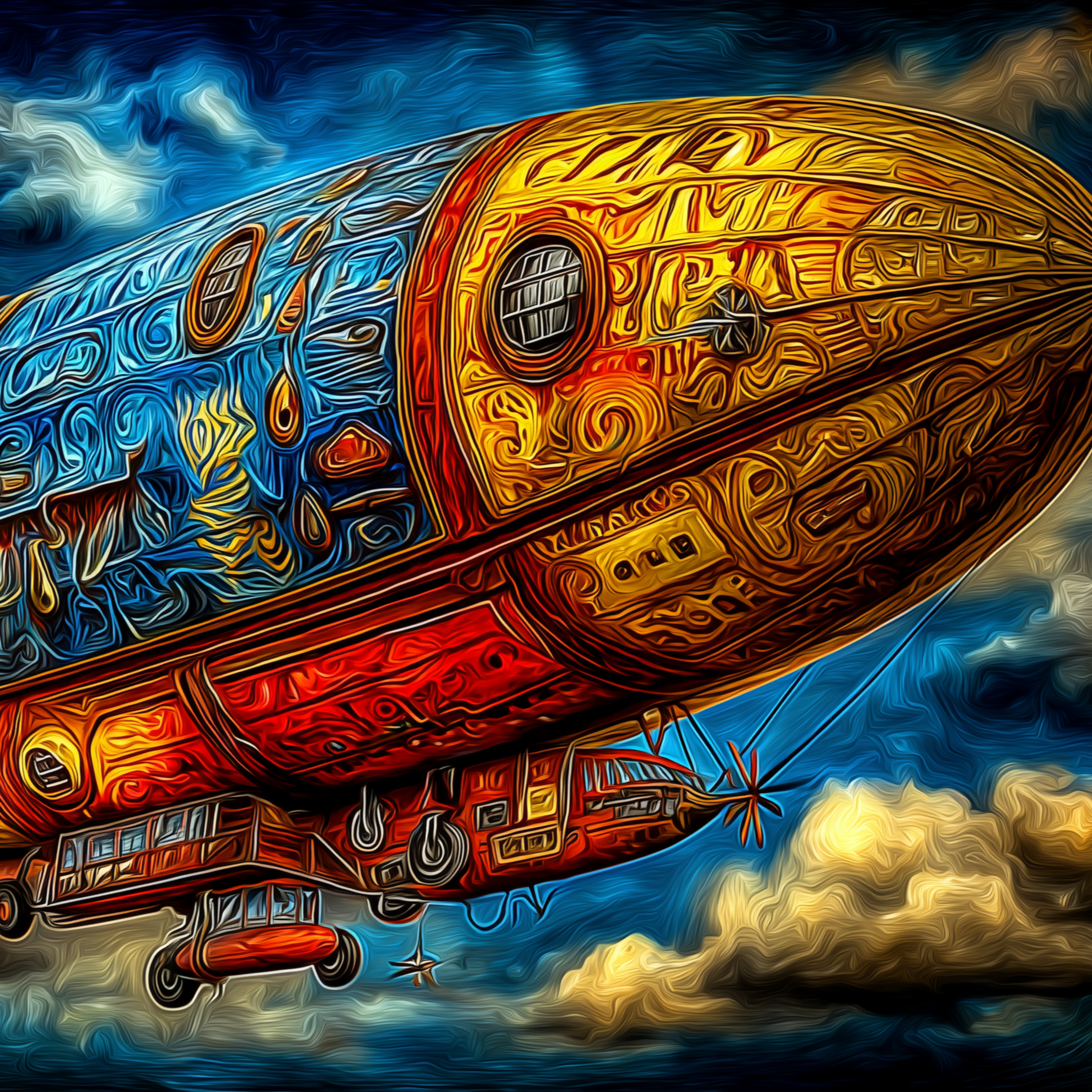 Schwebend durch die Nacht 🌌 Deine friedliche Zeppelin-Reise (Schlafgeschichte) episode artwork