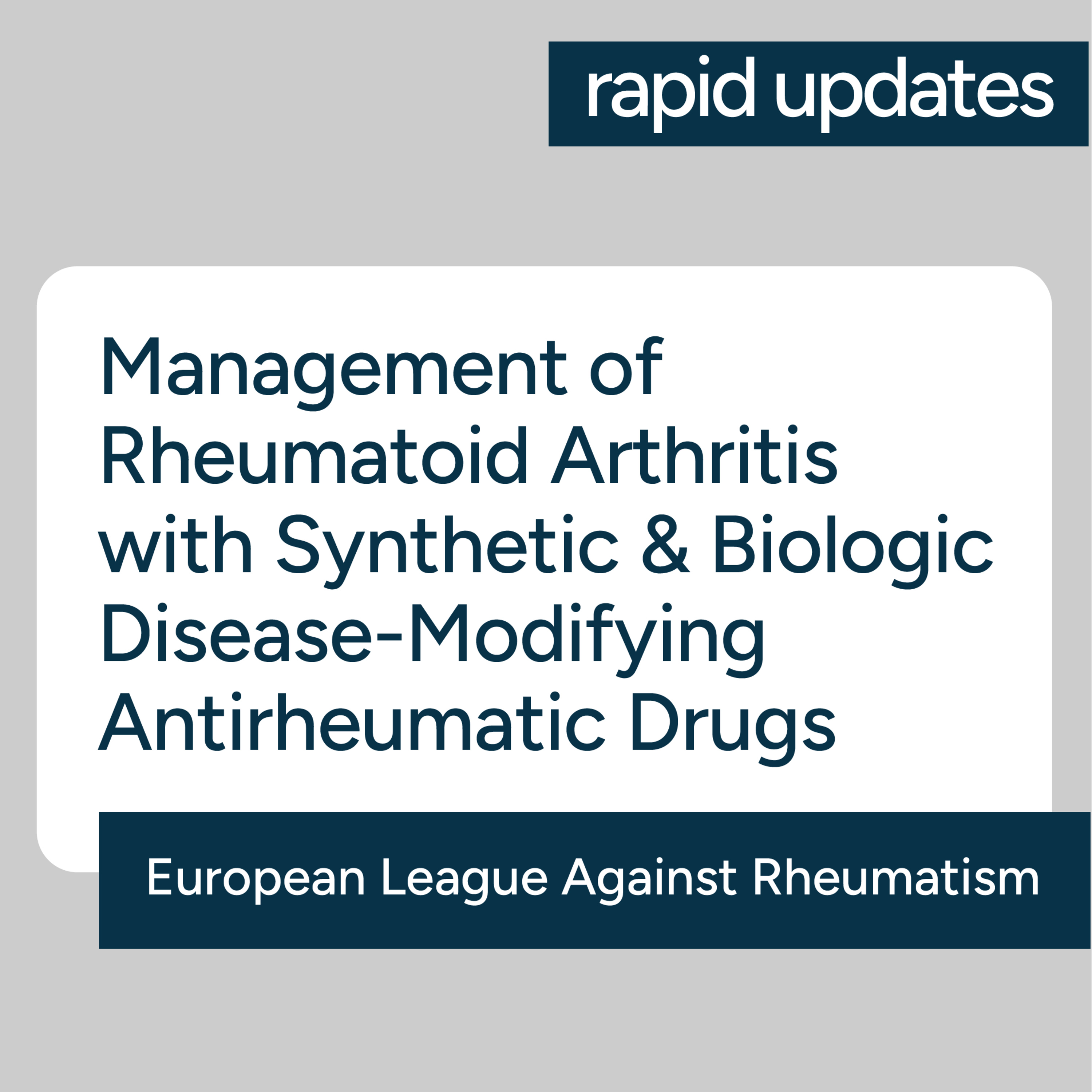 EULAR Management of Rheumatoid Arthritis with Disease-Modifying Antirheumatic Drugs episode artwork