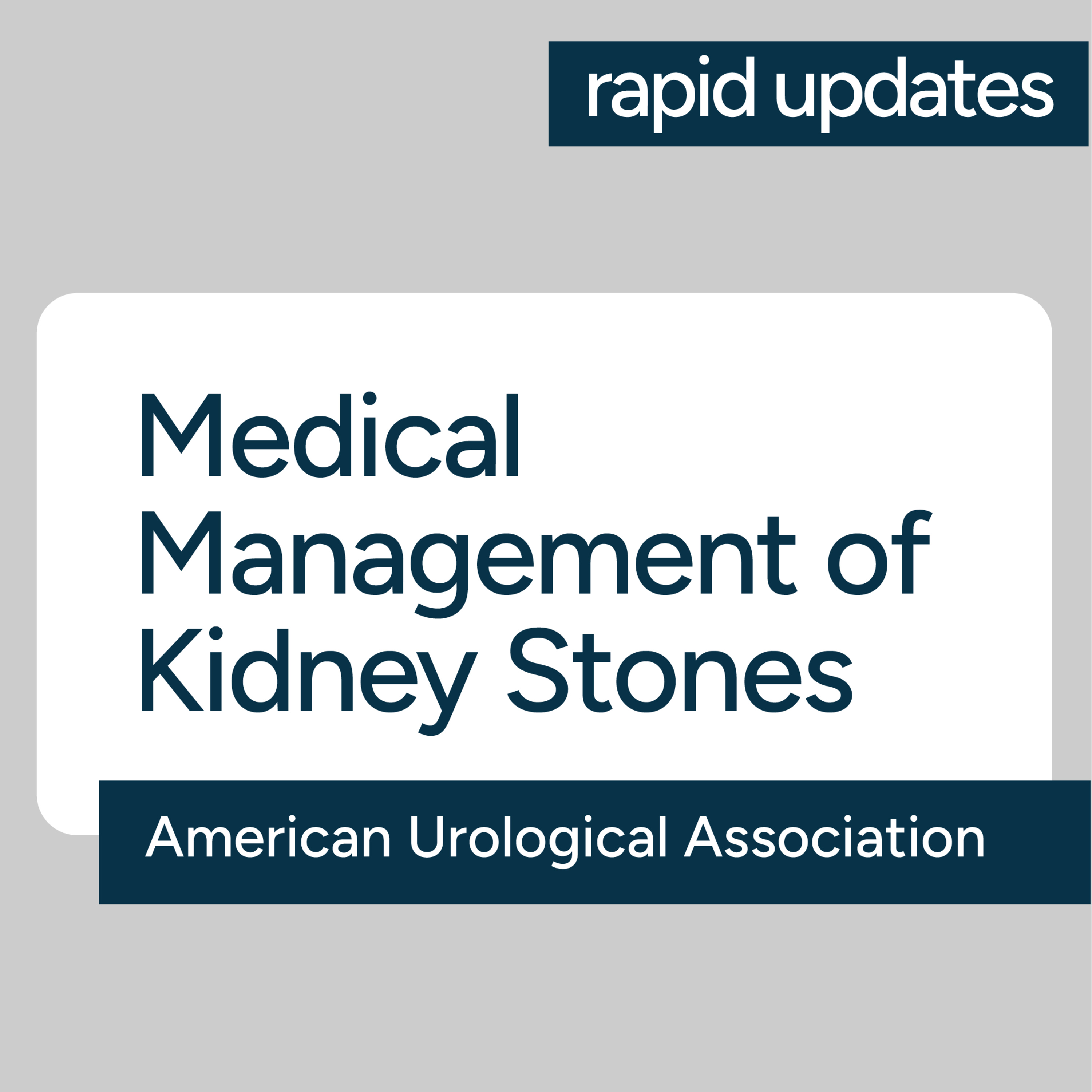 AUA Medical Management of Kidney Stones 2026 Guideline - Summary of Key Recommendations episode artwork