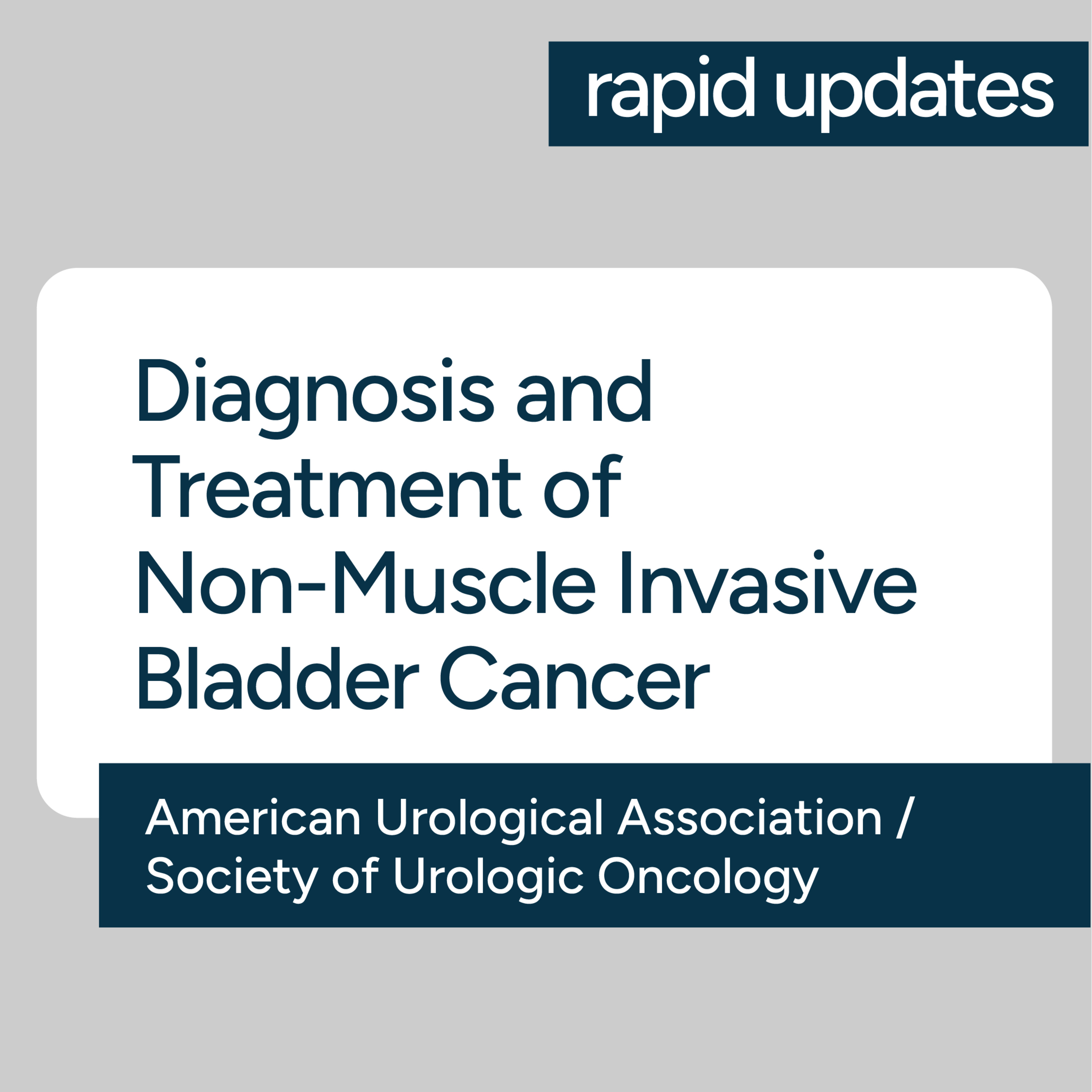 AUA/SUO Diagnosis and Treatment of Non-Muscle Invasive Bladder Cancer 2026 Update episode artwork