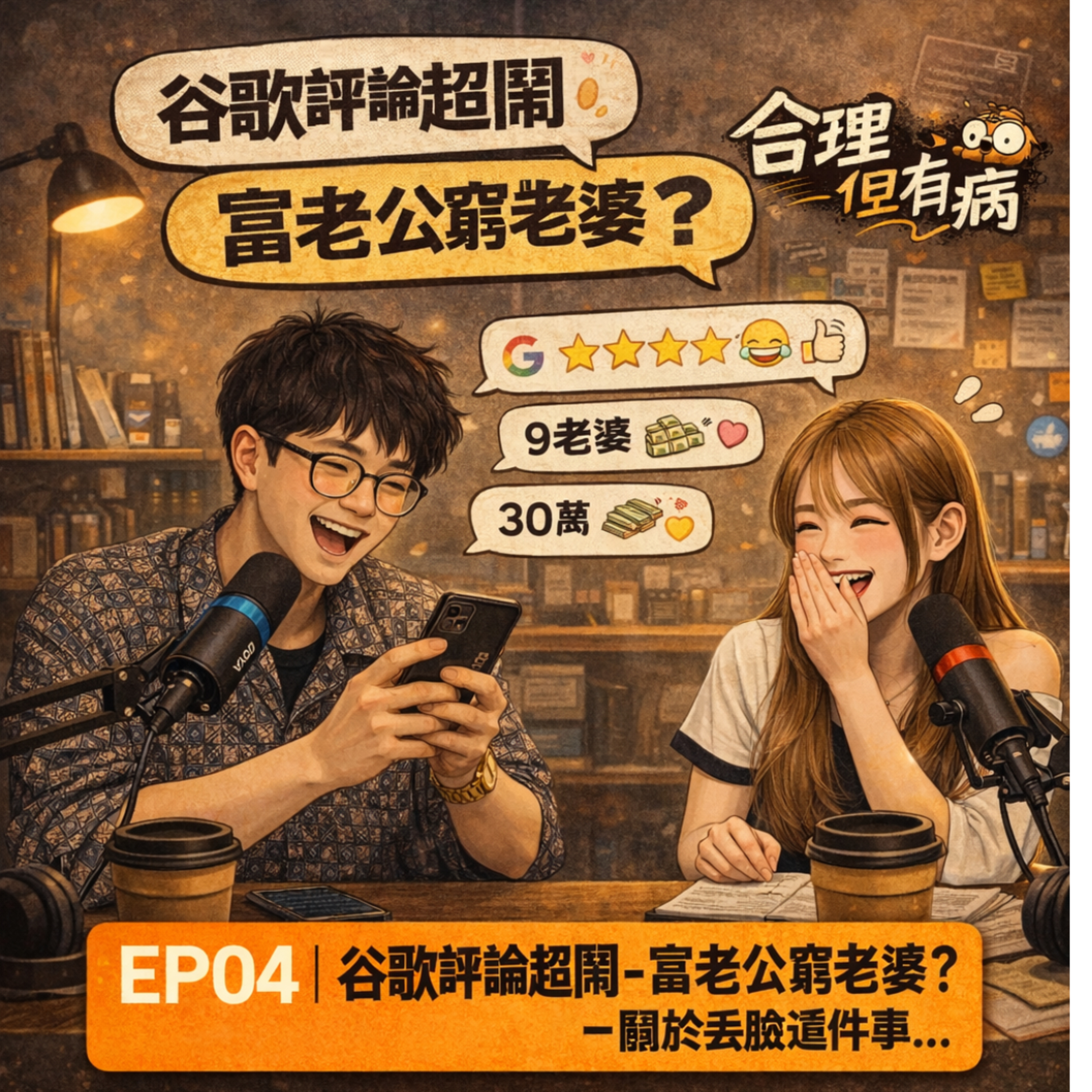 EP04｜谷歌評論超鬧-富老公窮老婆？-關於丟臉這件事... episode artwork