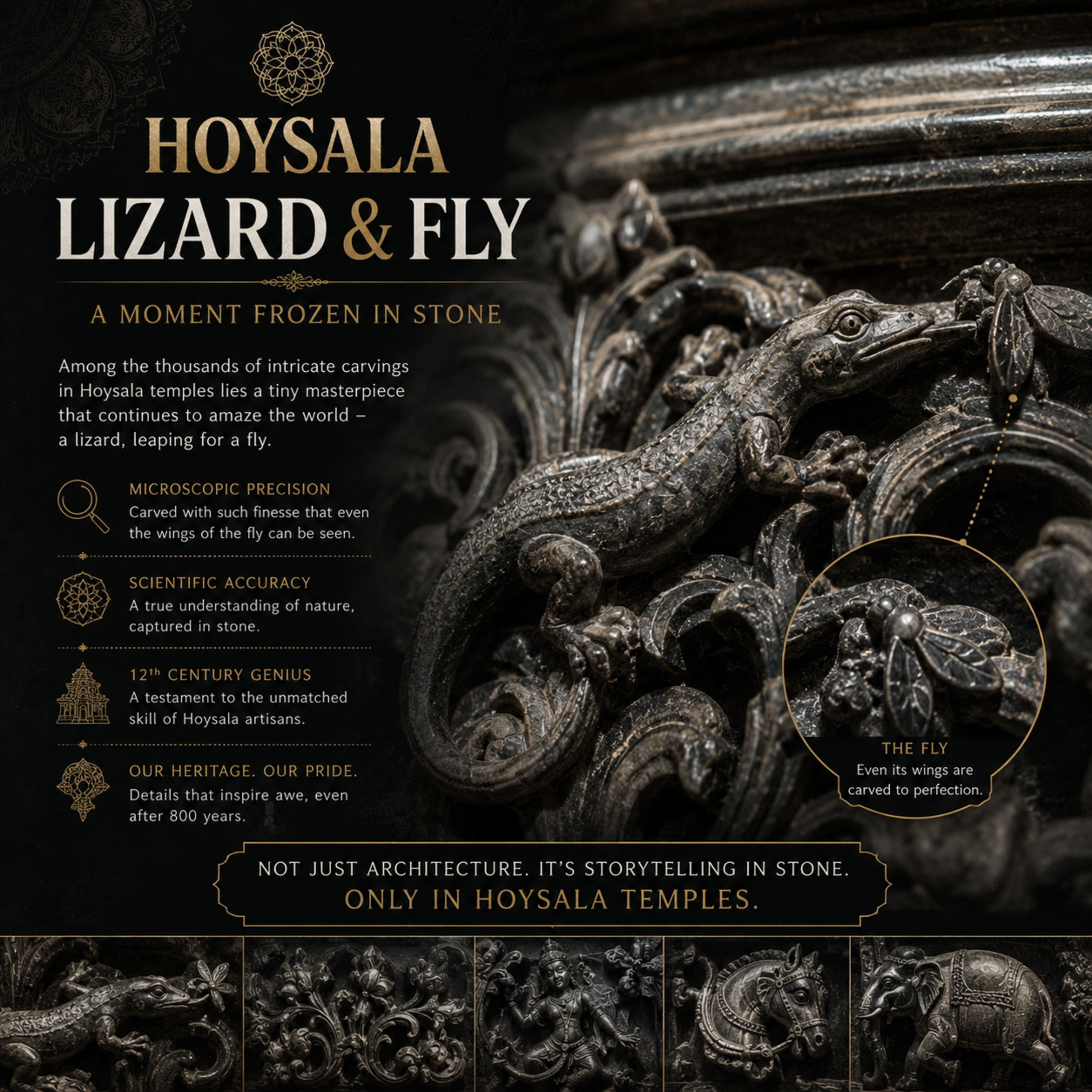 Lizard and fly (Hoysala) episode artwork