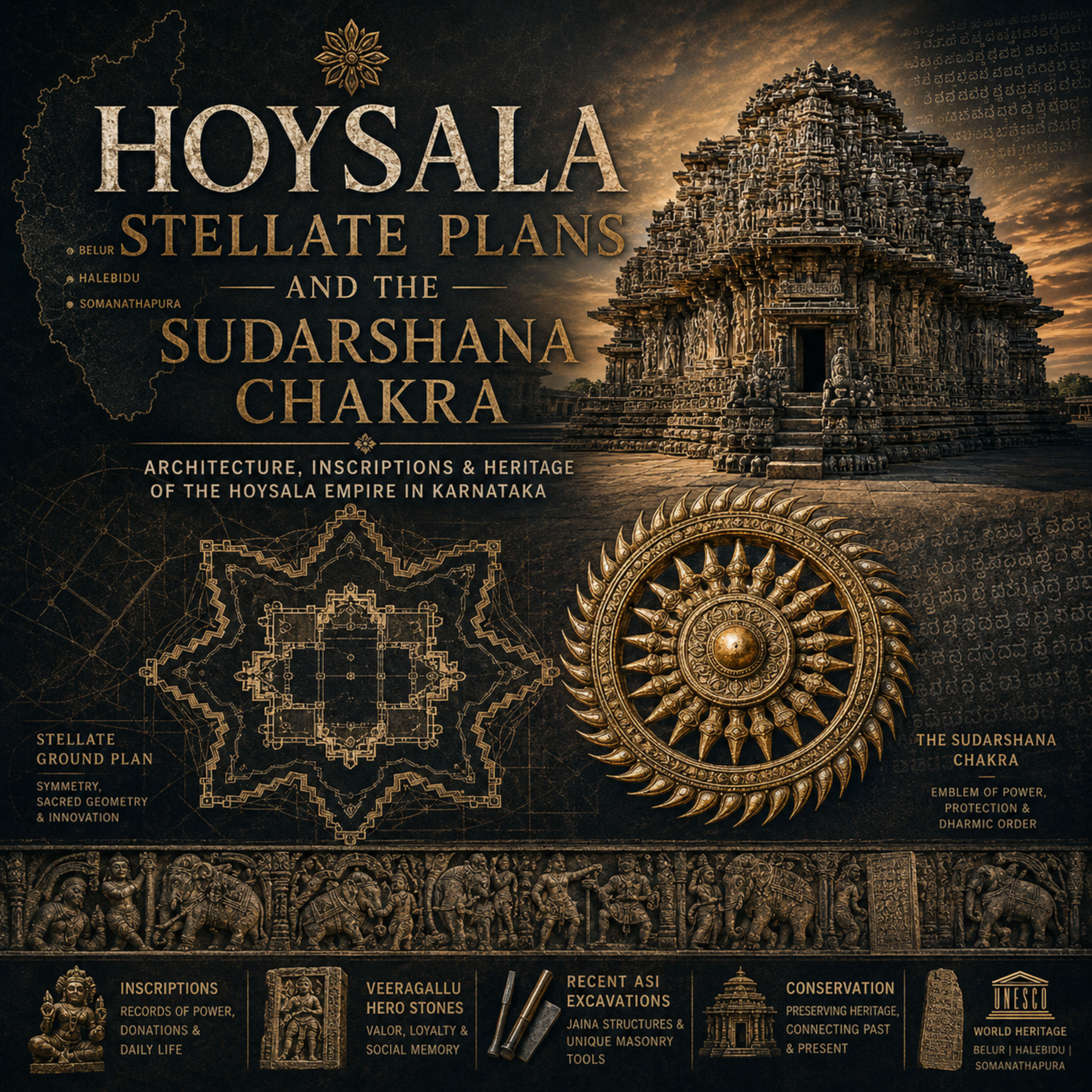 Hoysala Stellate Plans and the Sudarshana Chakra episode artwork