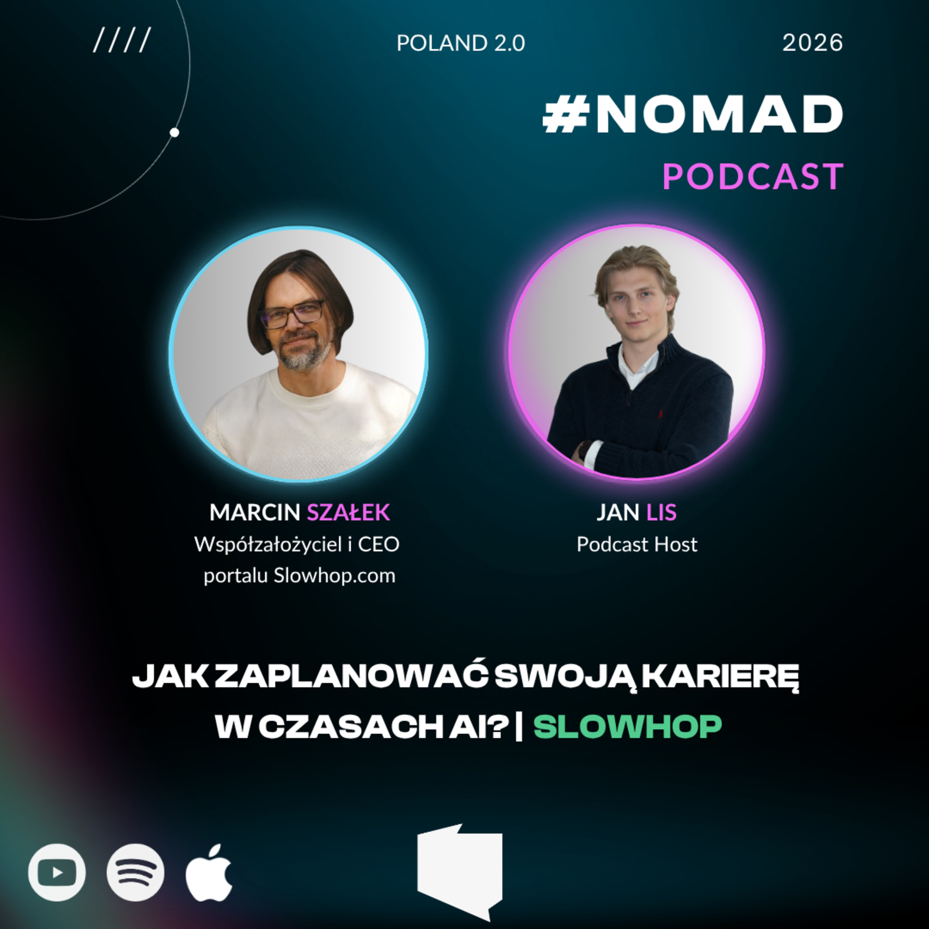 Jak zaplanować swoją karierę w czasach AI? Rozmowa z Marcinem Szałkiem | Slowhop episode artwork