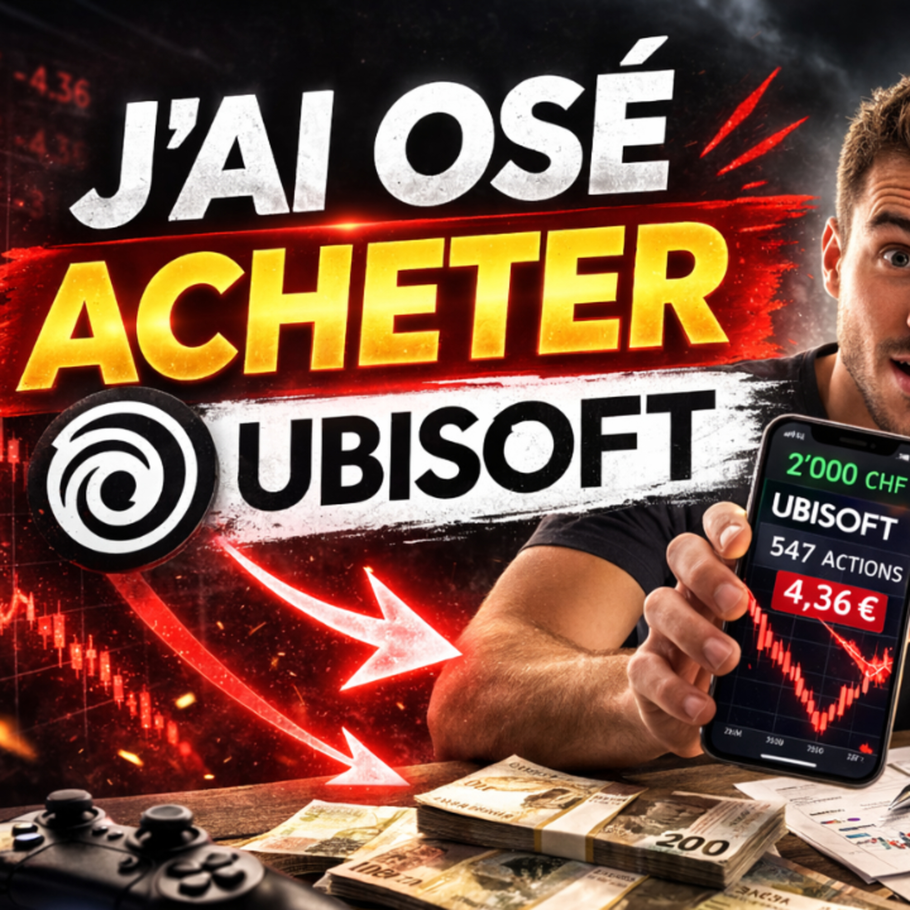UBISOFT : mon premier pari asymétrique en bourse ! partage de mon journal d'investisseur episode artwork