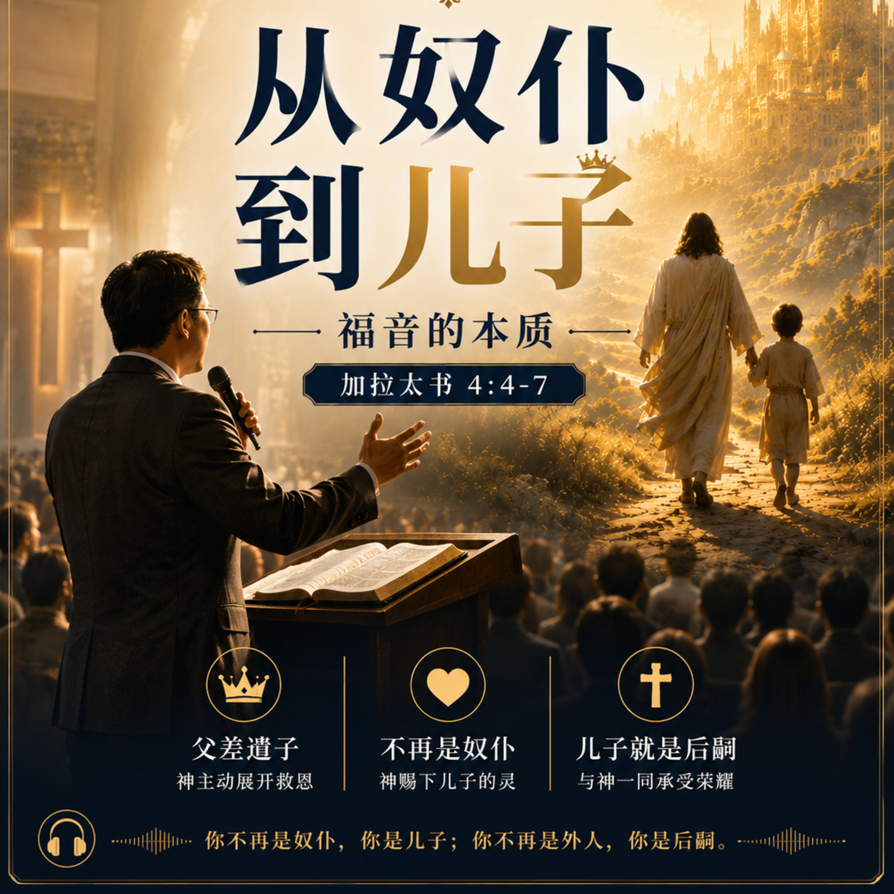 从奴仆到儿子（现场讲道录音2016年5月10日） episode artwork