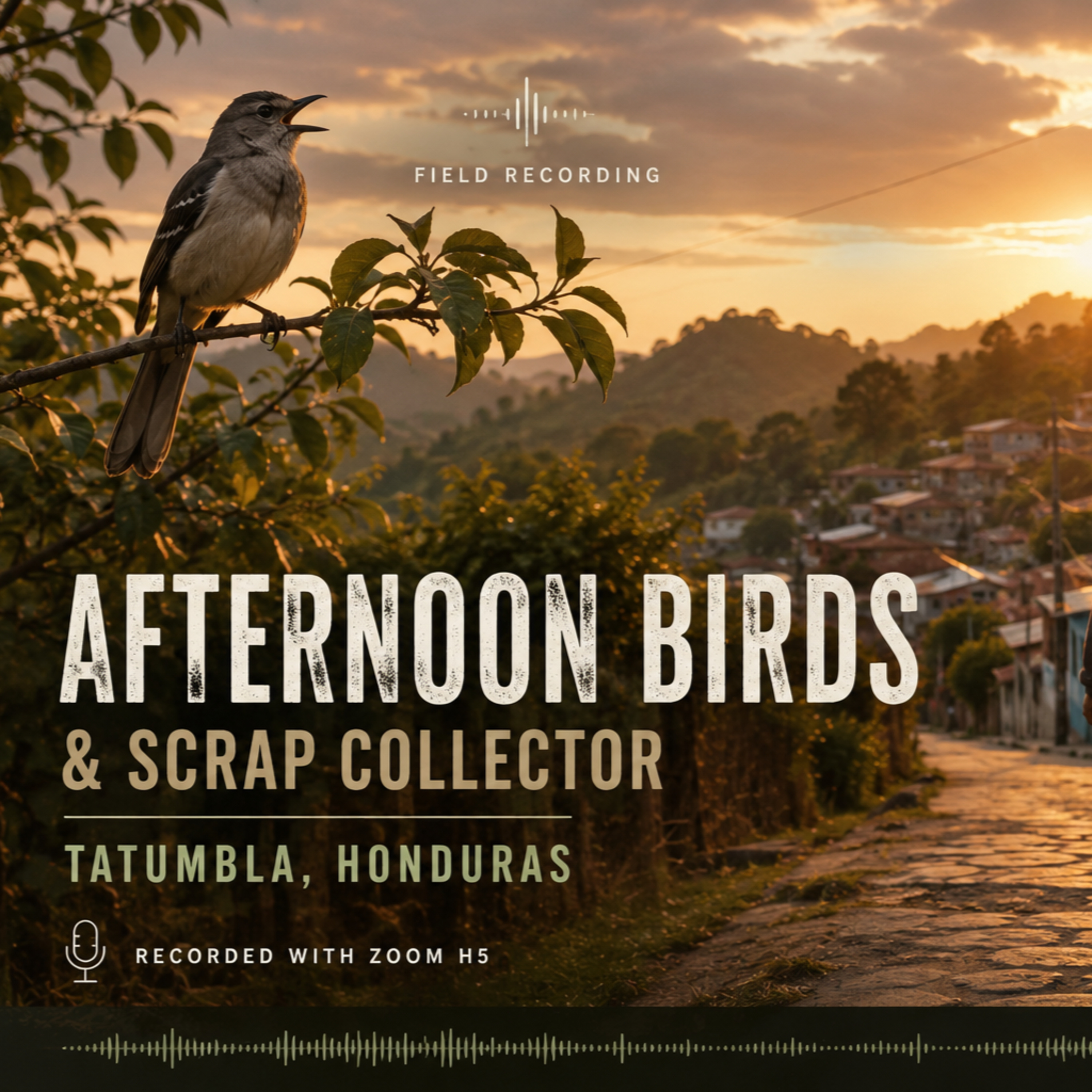 Pájaros por la tarde y recolector de chatarra / Afternoon Birds and Scrap Collector. Tatumbla, Francisco Morazán - Honduras