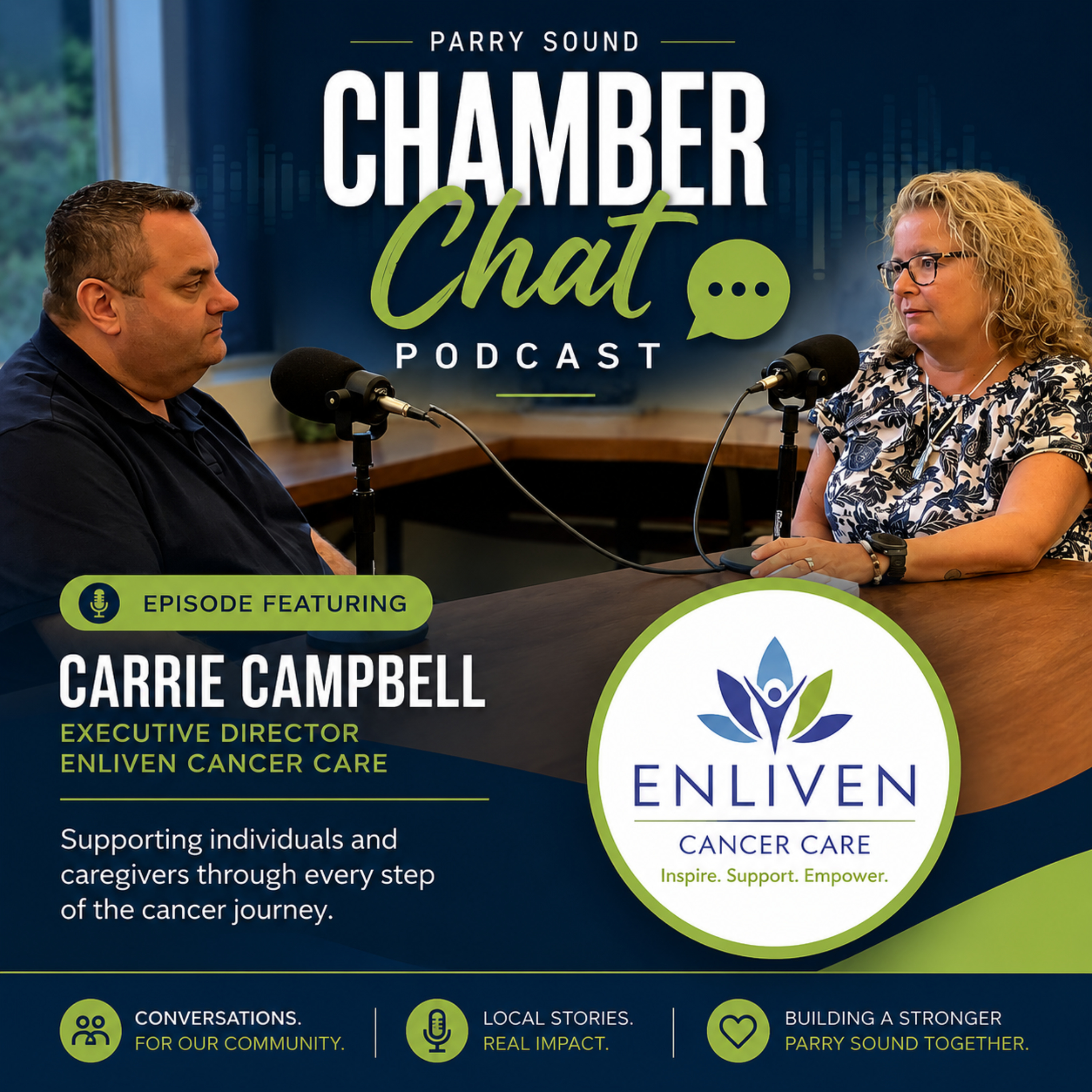 Carrie Campbell & Enliven Cancer Care episode artwork