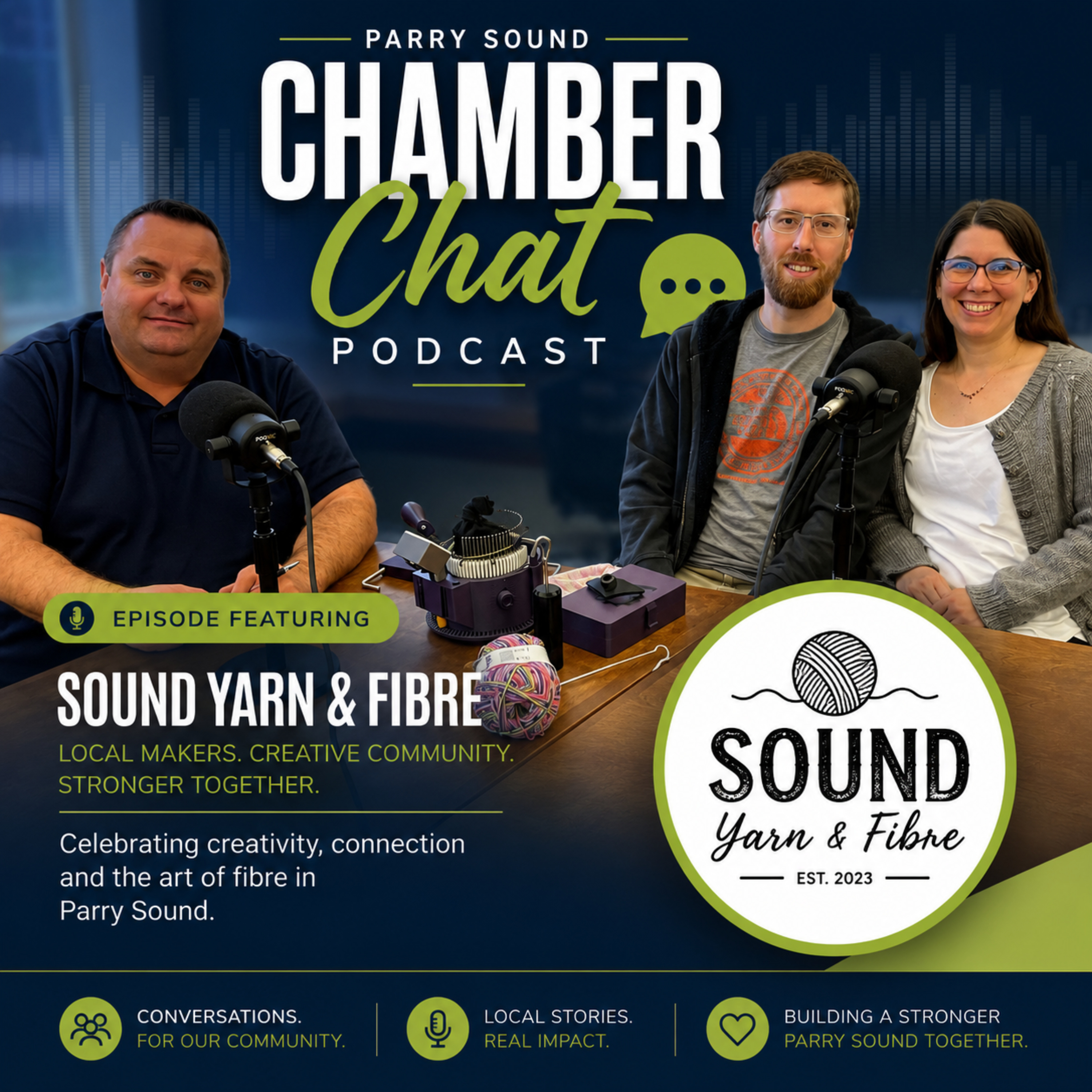 Rachel & Ryan & Sound Yarn & Fibre episode artwork