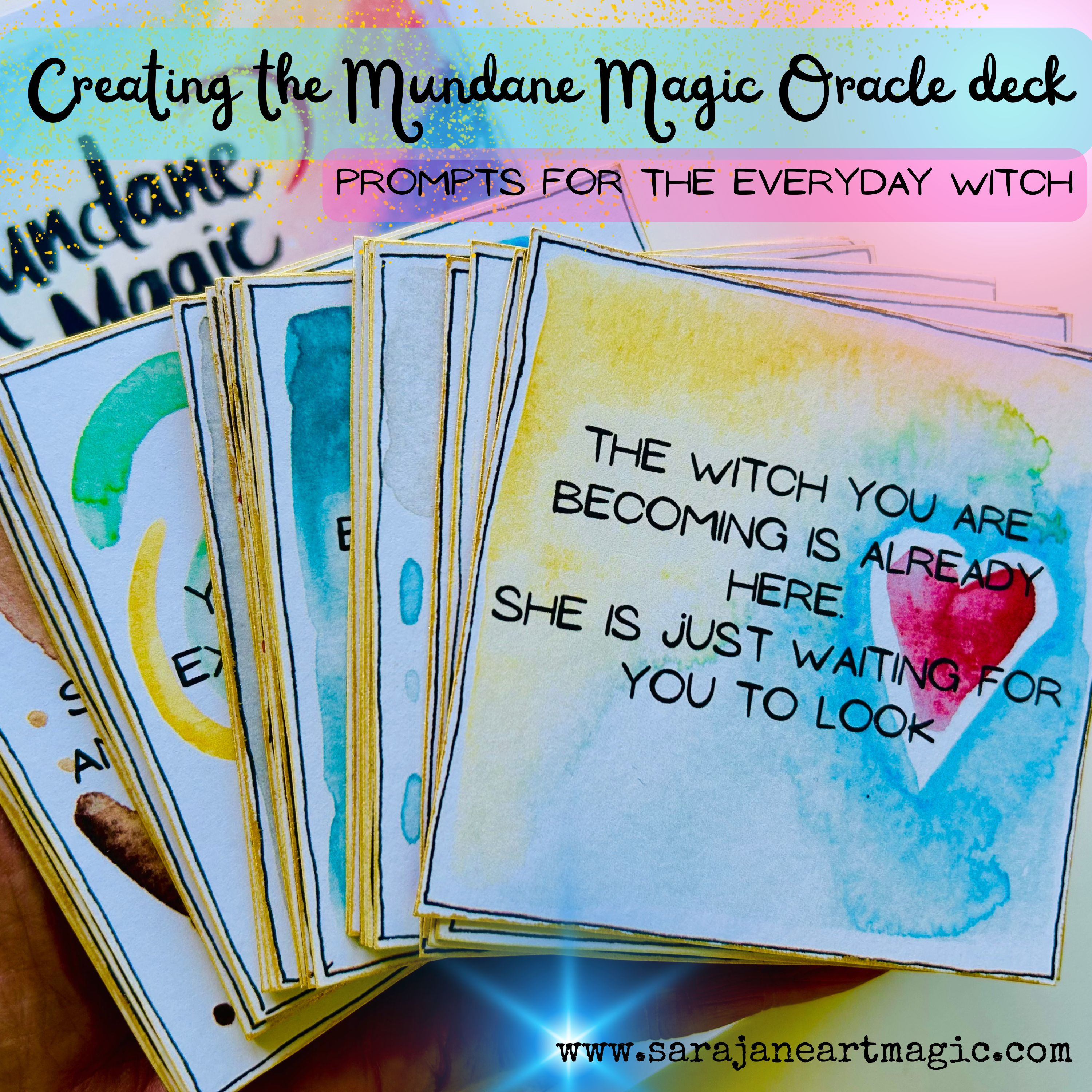 Creating the Mundane Magic oracle deck ❤️ episode artwork