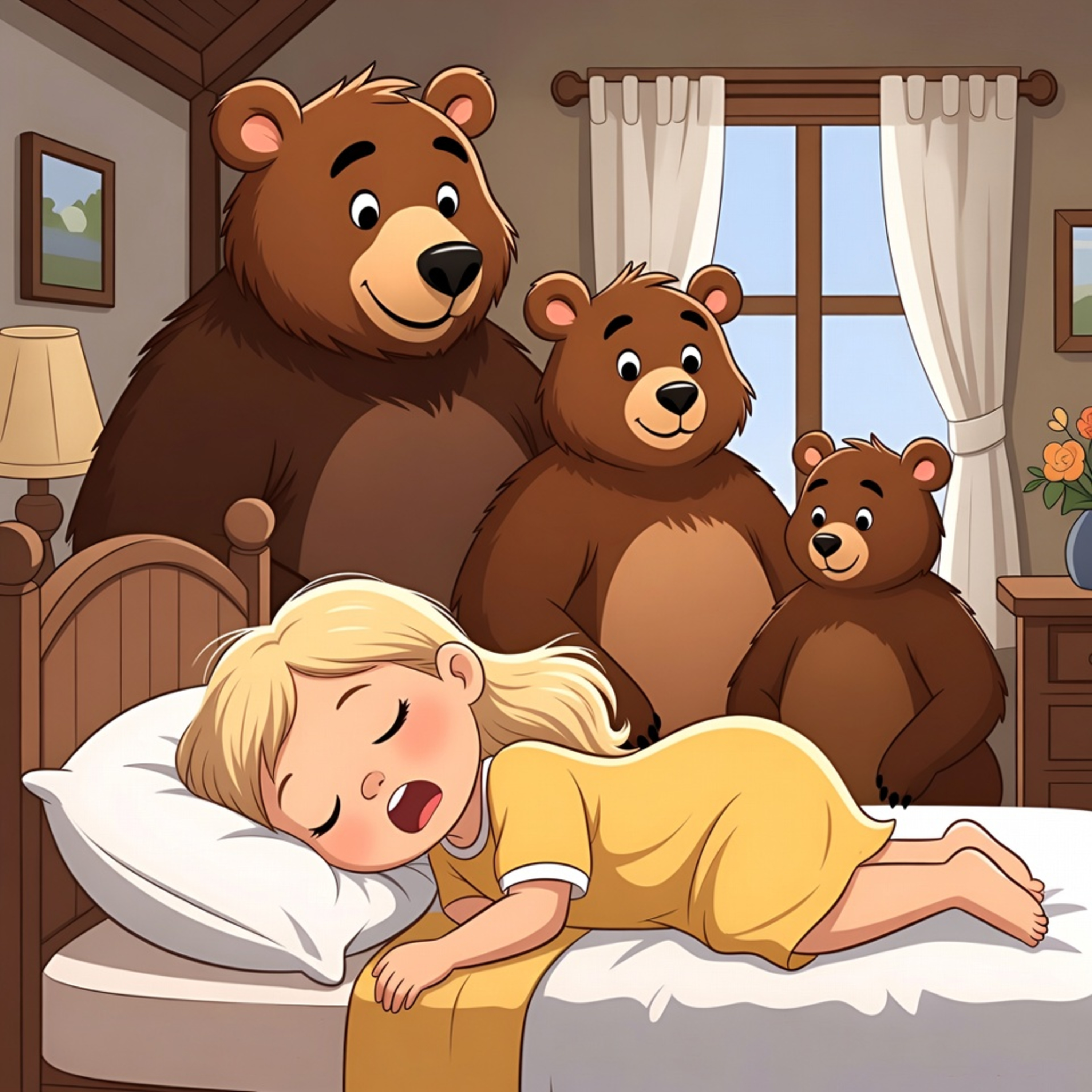 Goldilocks and the Three Bears: The Night of the Quiet Cabin - Goldilocks Bedtime Story