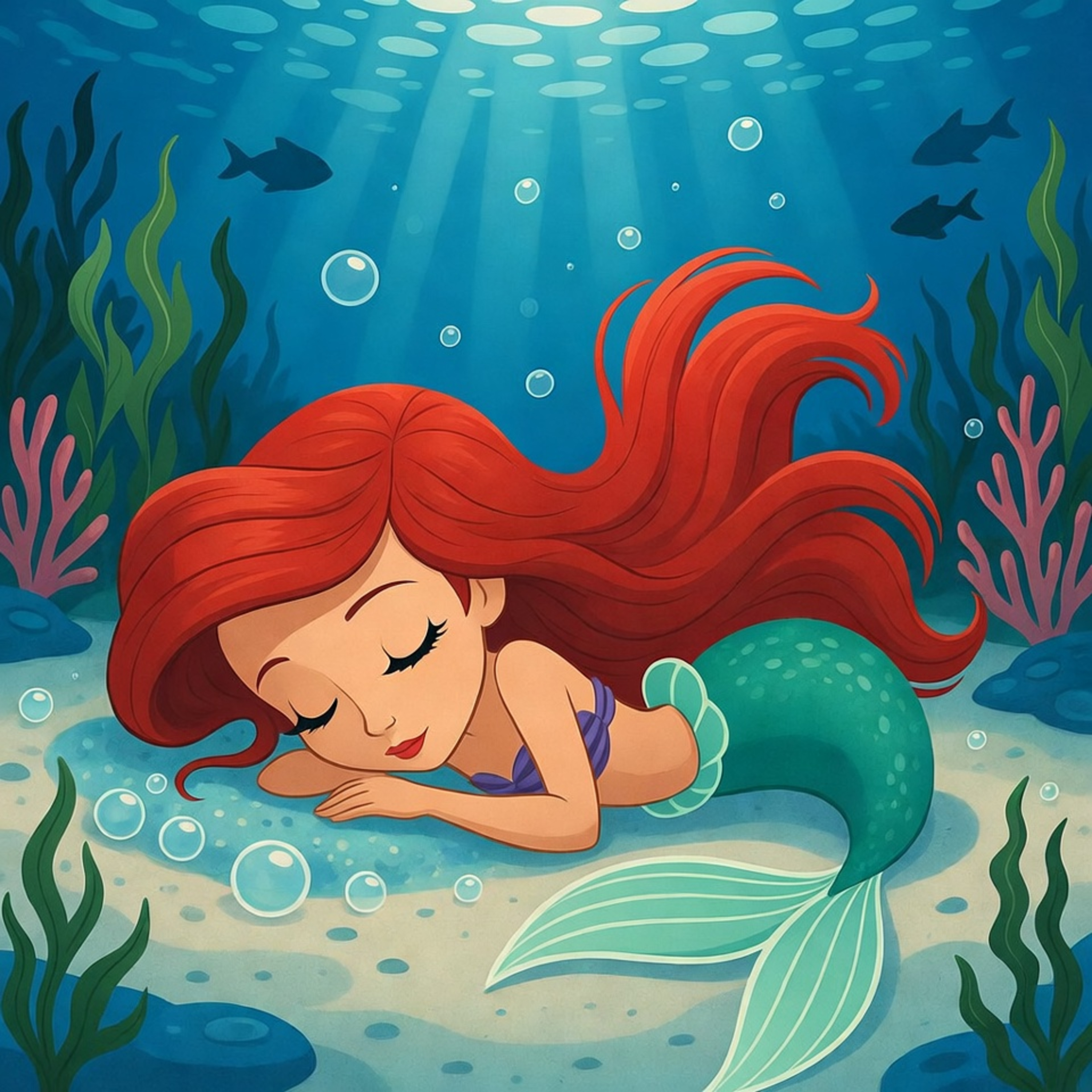 Ariel and the Hush Beneath the Waves - The Little Mermaid Bedtime Story episode artwork