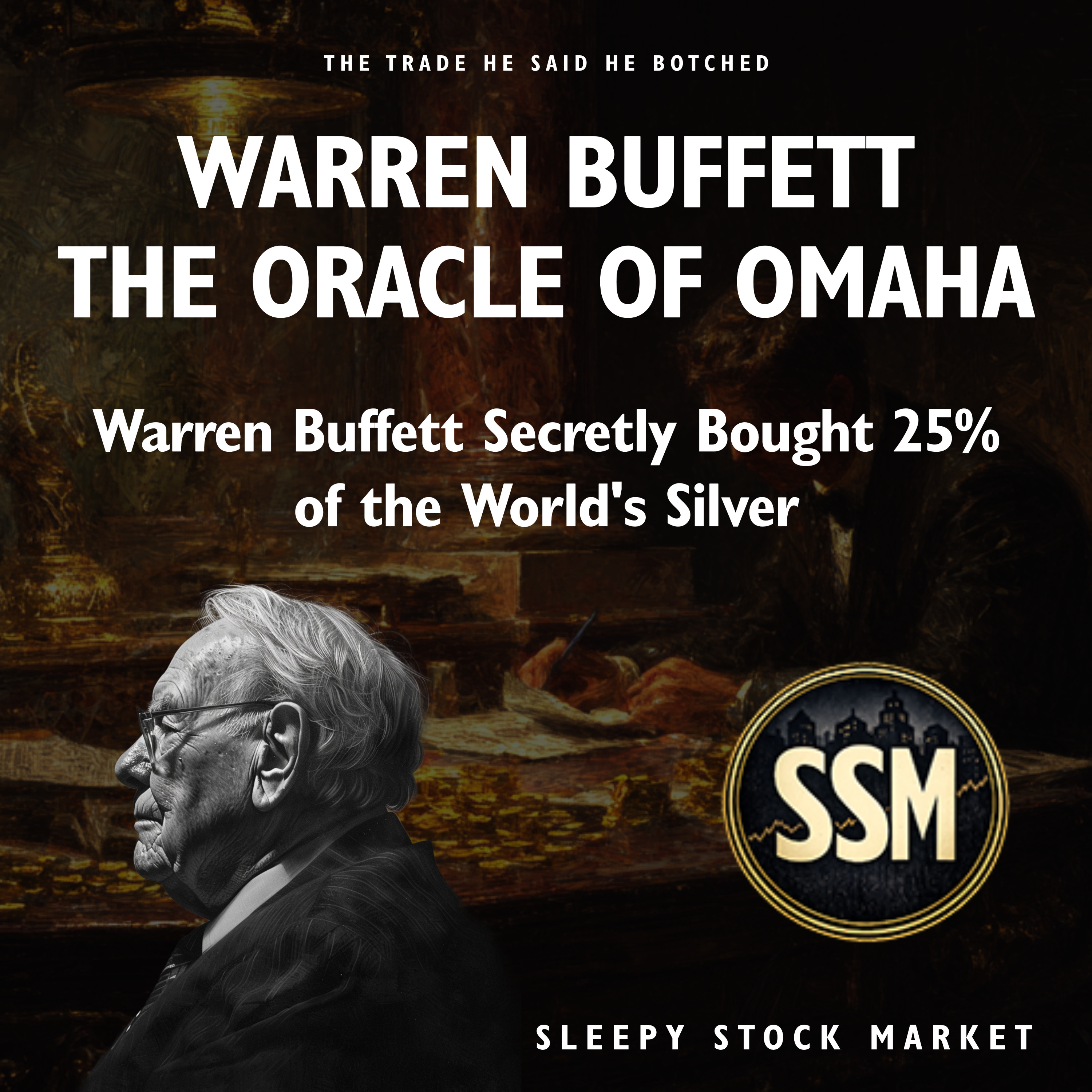 WARREN BUFFETT : THE ORACLE OF OMAHA - Buffett Bought 25% Of Global Silver & The secret trade he admitted he botched episode artwork